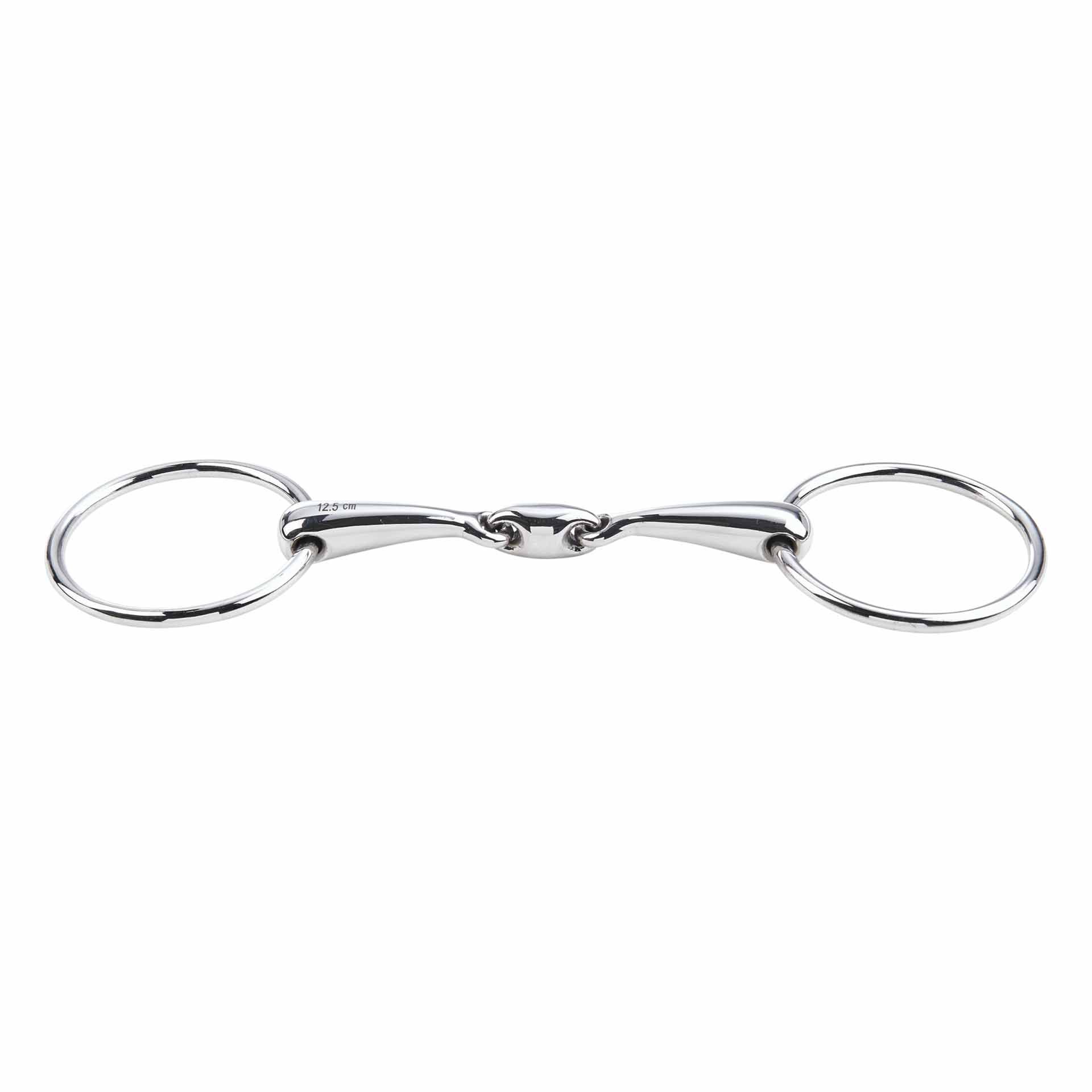 BUSSE Filetto ad Acqua in Acciaio Inox 16 mm, Doppio Snodo per Cavalli, vista frontale