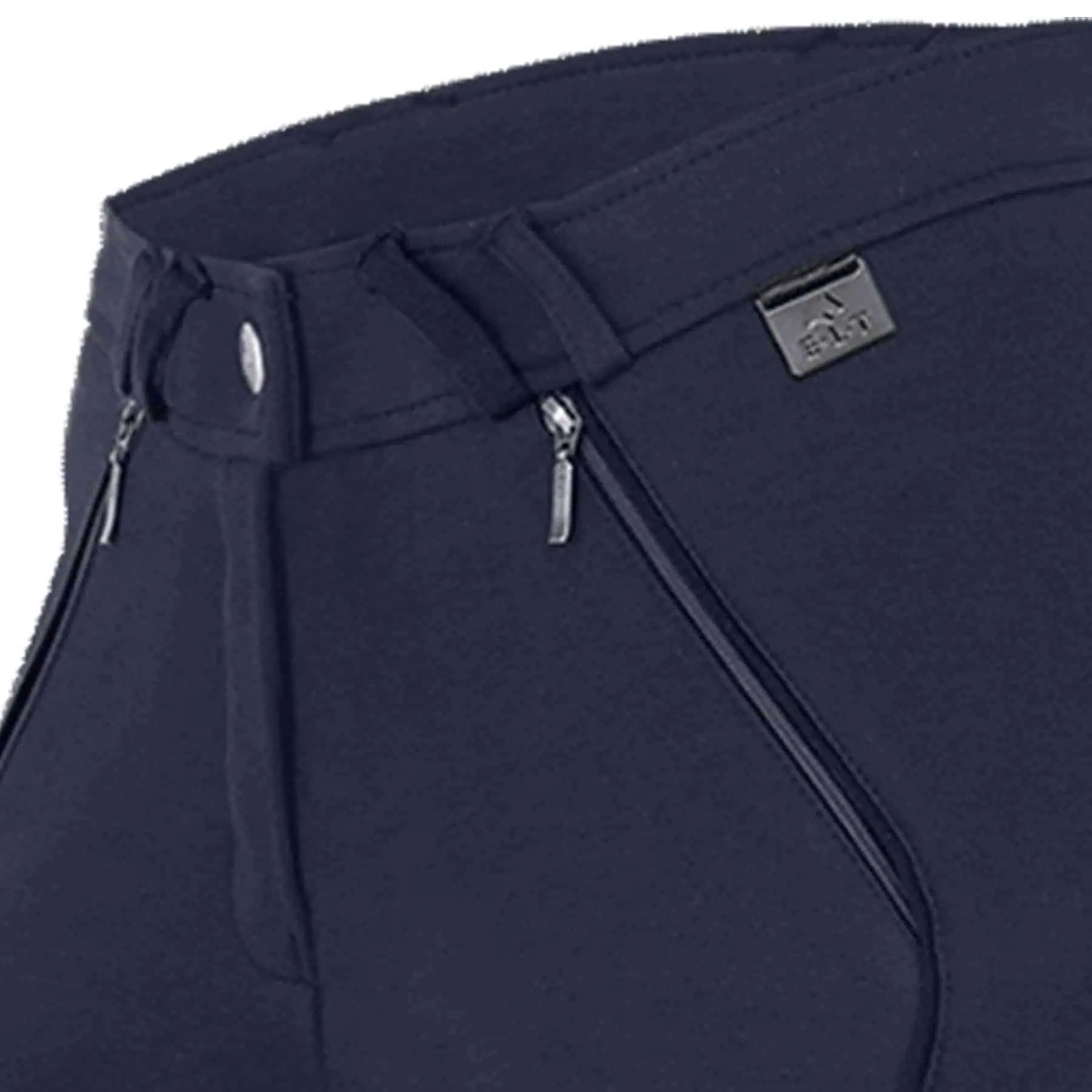 Pantalon d'équitation ELT Fenja, fond intégral enfant avec paillettes, bleu nuit 176