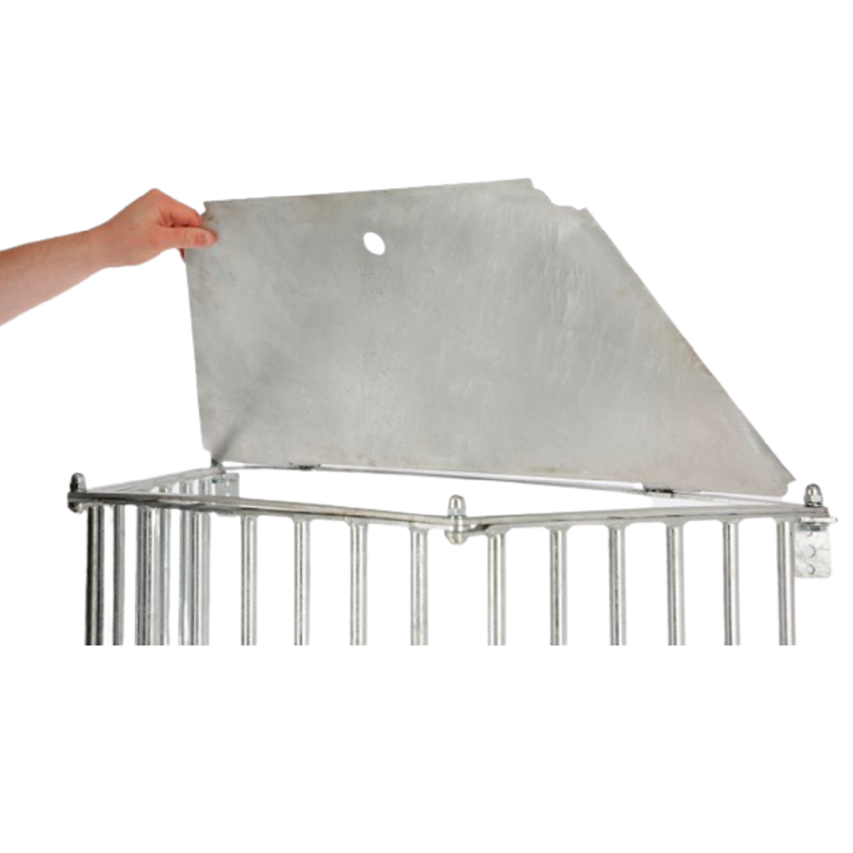 Suport de fân pentru cai Wand SlowFeed Plus 81x41x114 cm, detaliu, suport