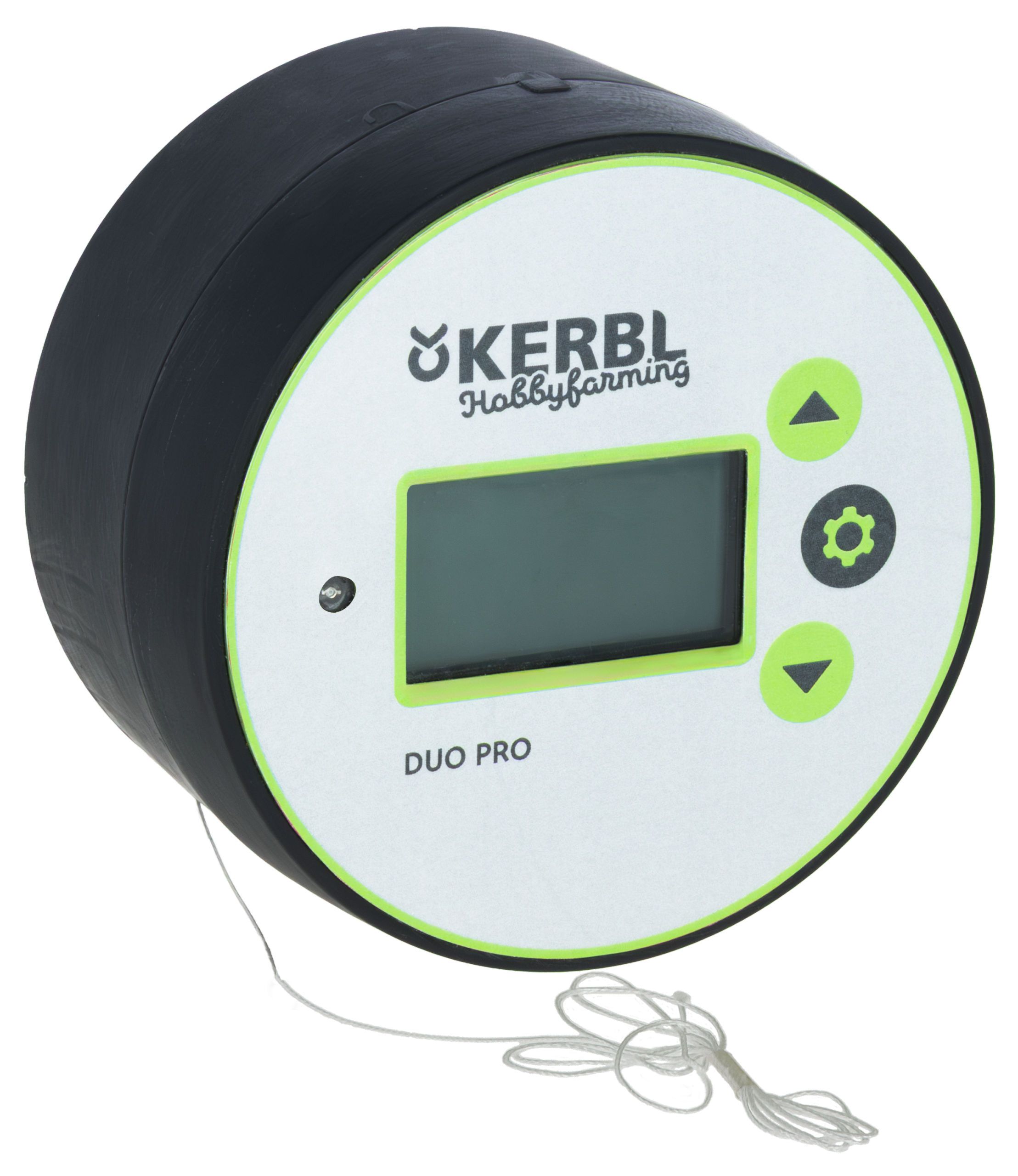 tape measure, digital display, handy level, scissor reel, green accent