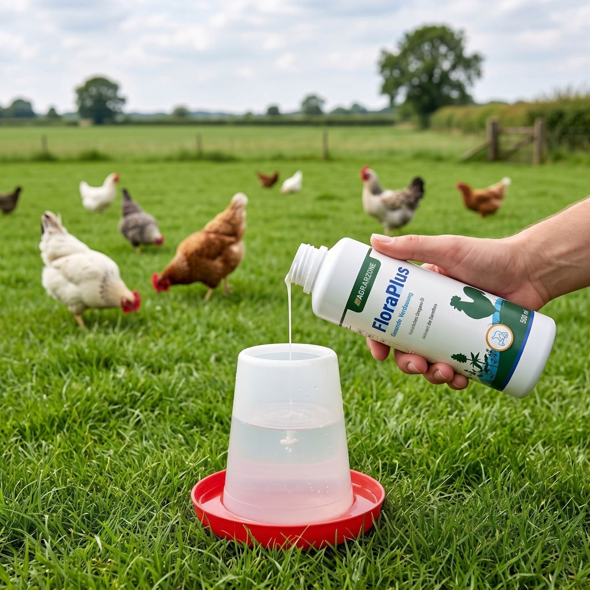 Agrarzone FloraPlus origano mangime complementare liquido per galline, 500 ml