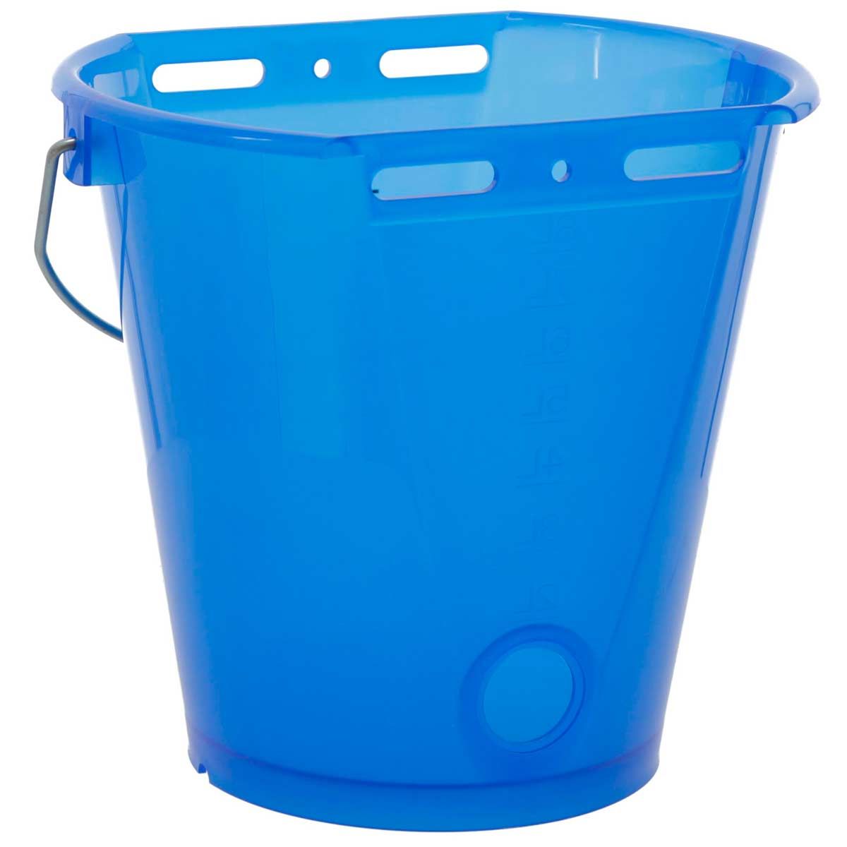 Seau à boire Kerbl transparent gradué 8 L pour veaux, bleu