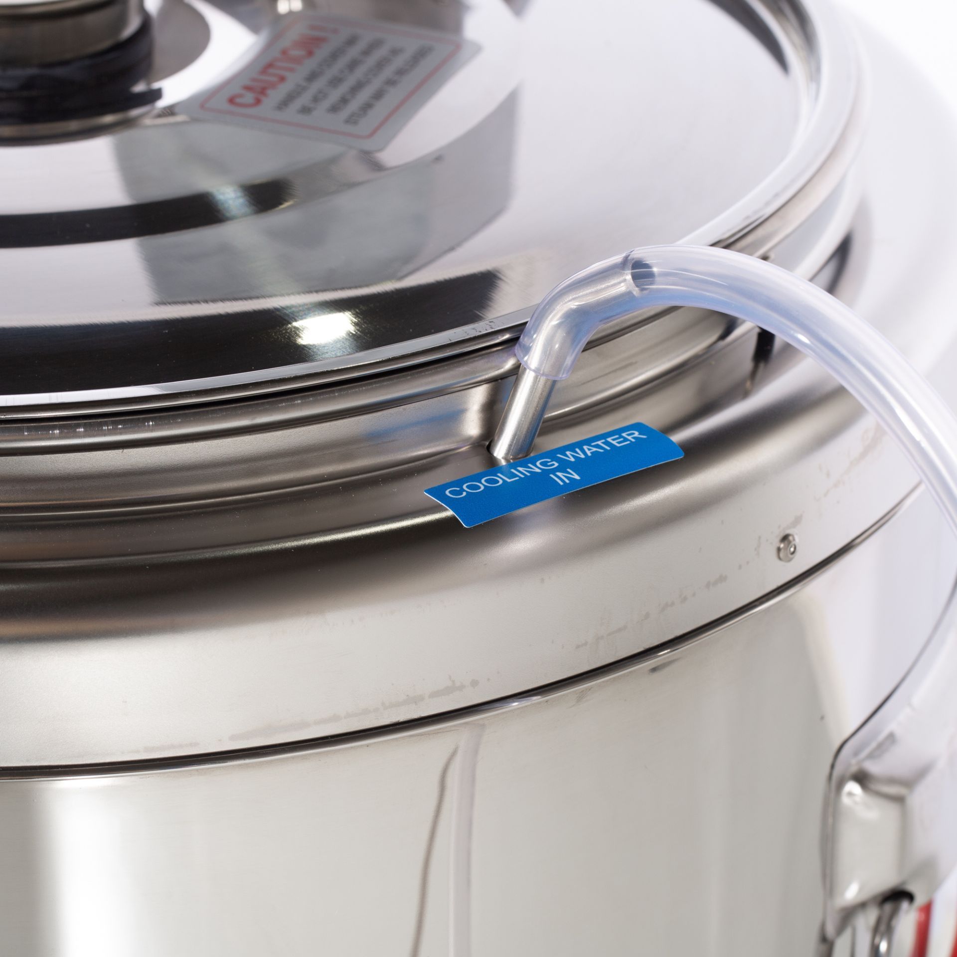 Milky Midi Mix Pastorizzatore, caldaia per formaggio e yogurt, 230V, dettaglio, attacco