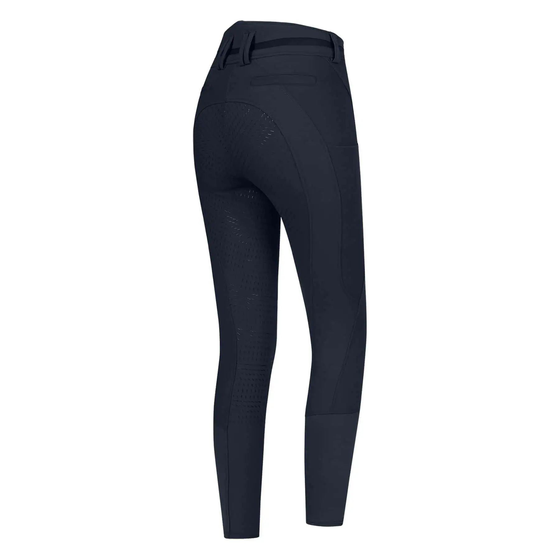 Pantalon d'équitation ELT Maja Glam Curved High Waist Fond Intégral, Femme, bleu profond D36