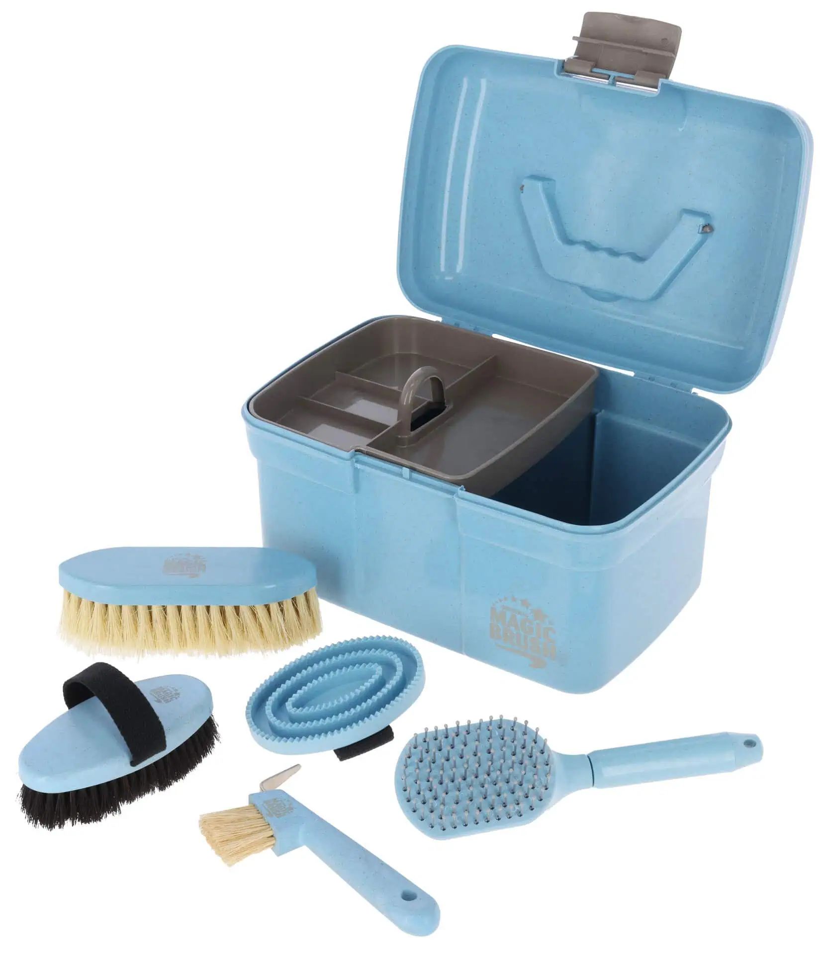 MagicBrush Putzbox Waterlily, gefüllt mit 5-teiligem Pflegeset, Lieferumfang