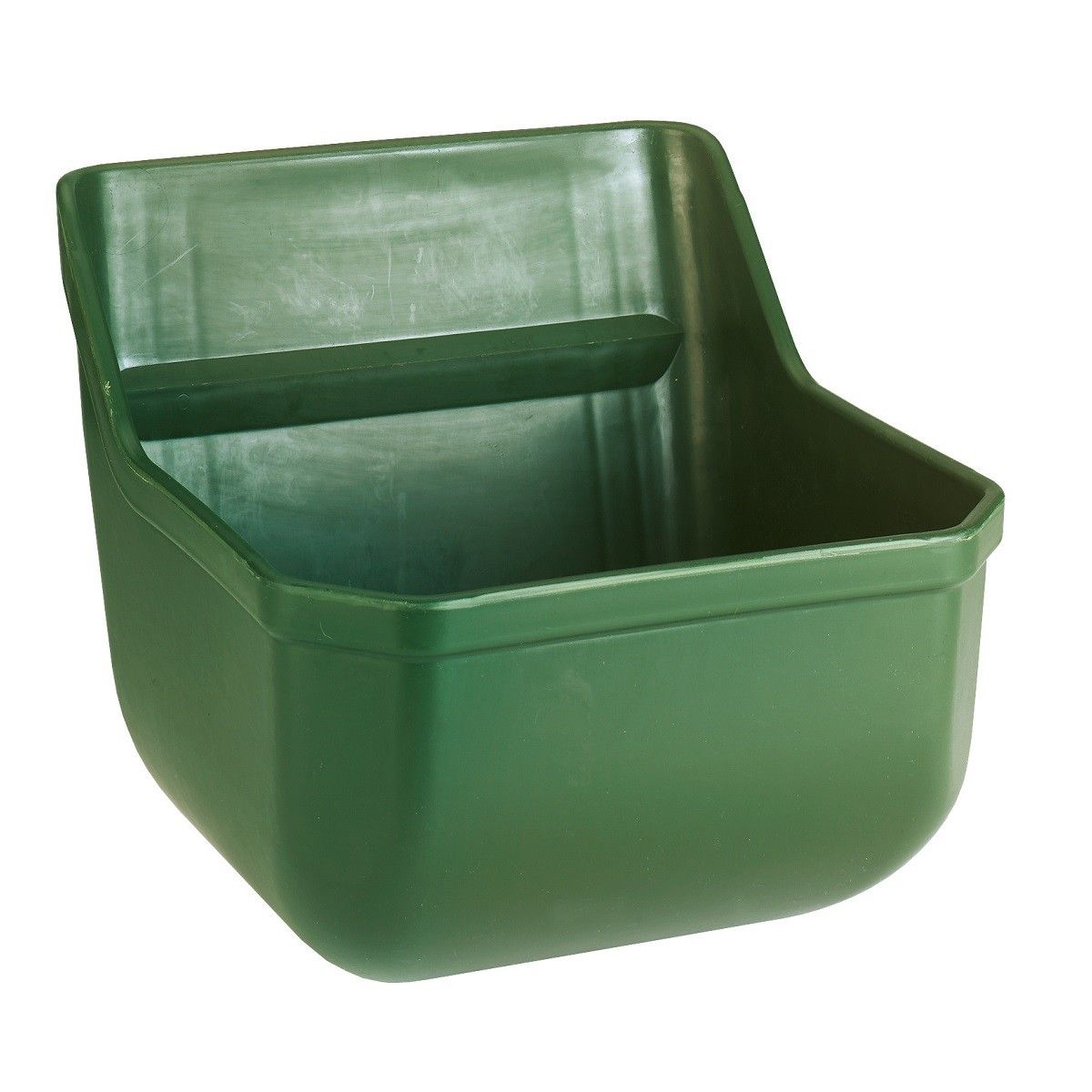 Kerbl Mangeoire pour aliments concentrés sans tiges métalliques, vert, 9 litres