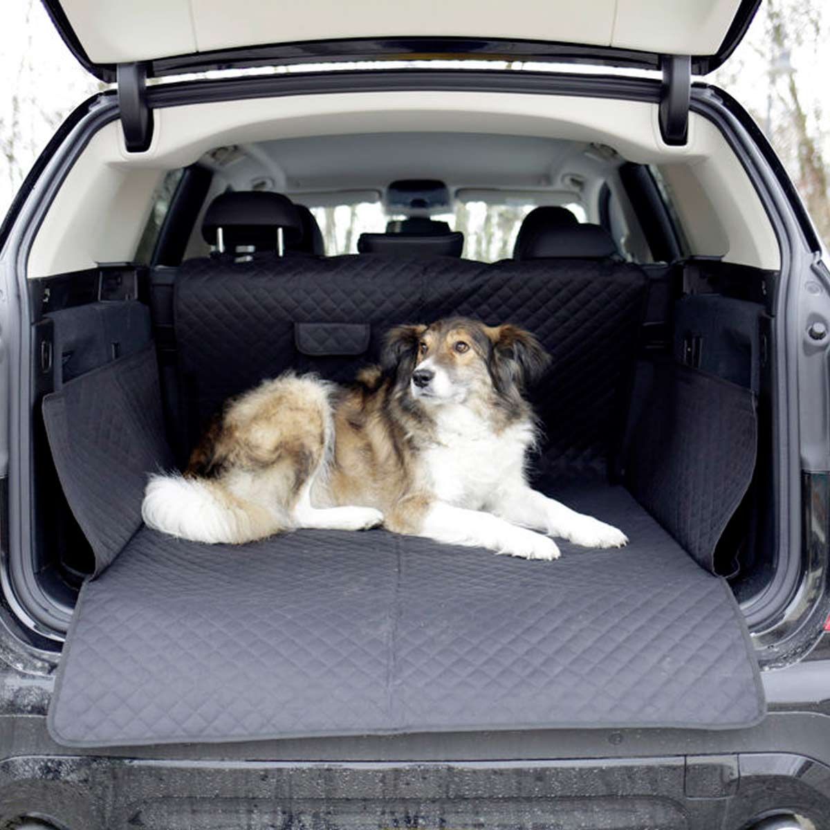 Kerbl Housse de protection coffre PREMIUM chien, 170x100 cm, en utilisation