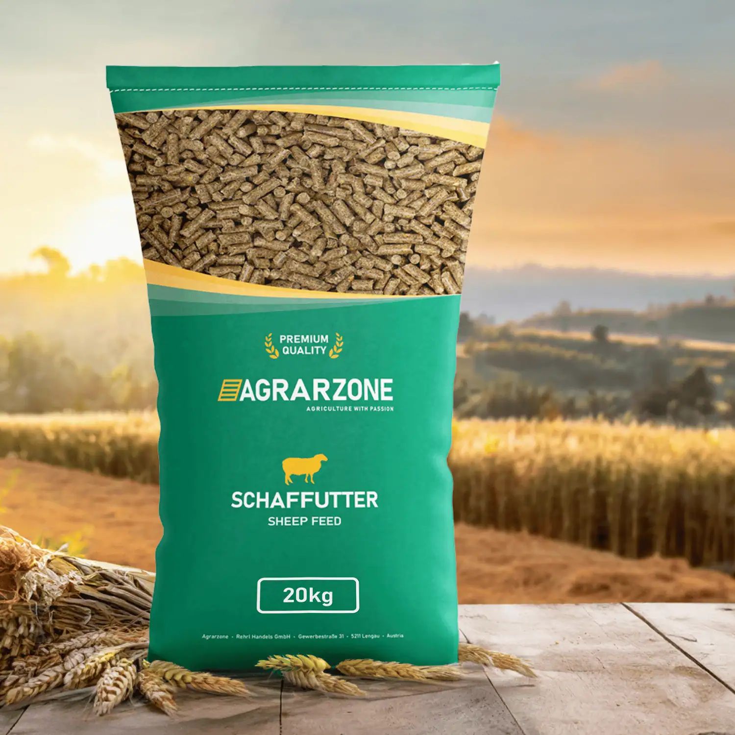 Agrarzone Bio Schaffutter & Ziegenfutter Pellets 25 Kg – Österreichische Qualität, AMA-Siegel, Gentechnikfrei