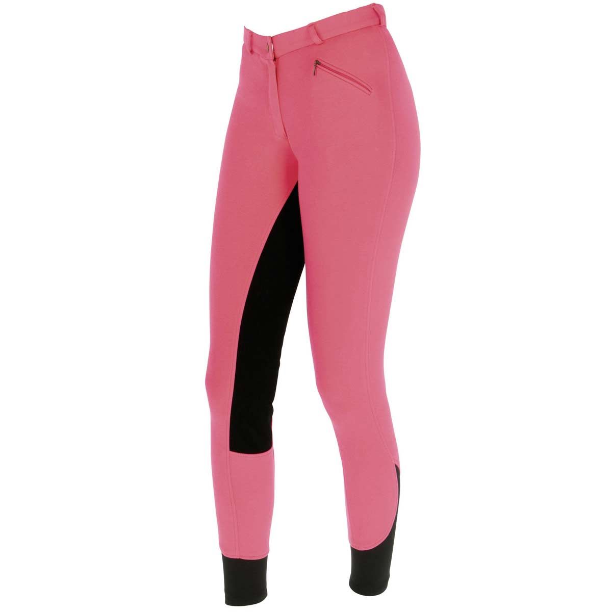 Covalliero Kinderreithose ECONOMIC Vollbesatz Kunstleder, 128 dark-rose