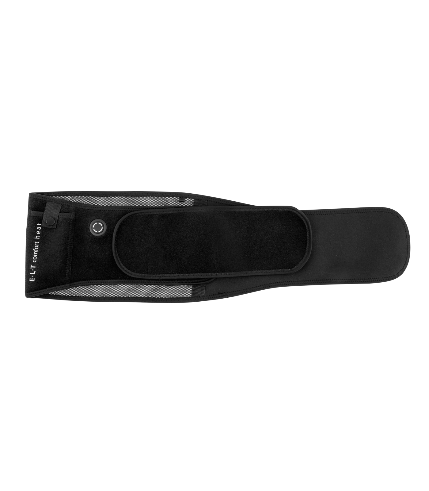 ELT Heizgürtel Comfort Heat, schwarz, beheizbarer Rückengürtel, Draufsicht