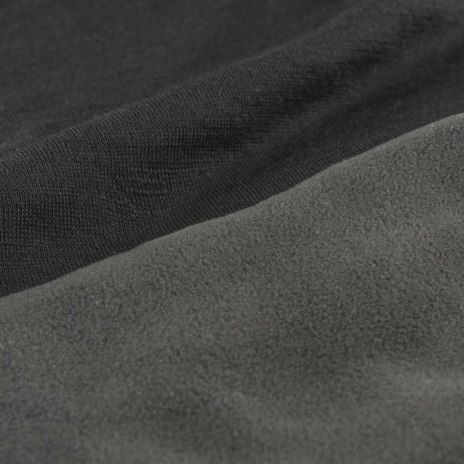 uvex Loop Thermo Schlauchschal schwarz, Merinowolle & Polartec-Fleece, Detailansicht, Material