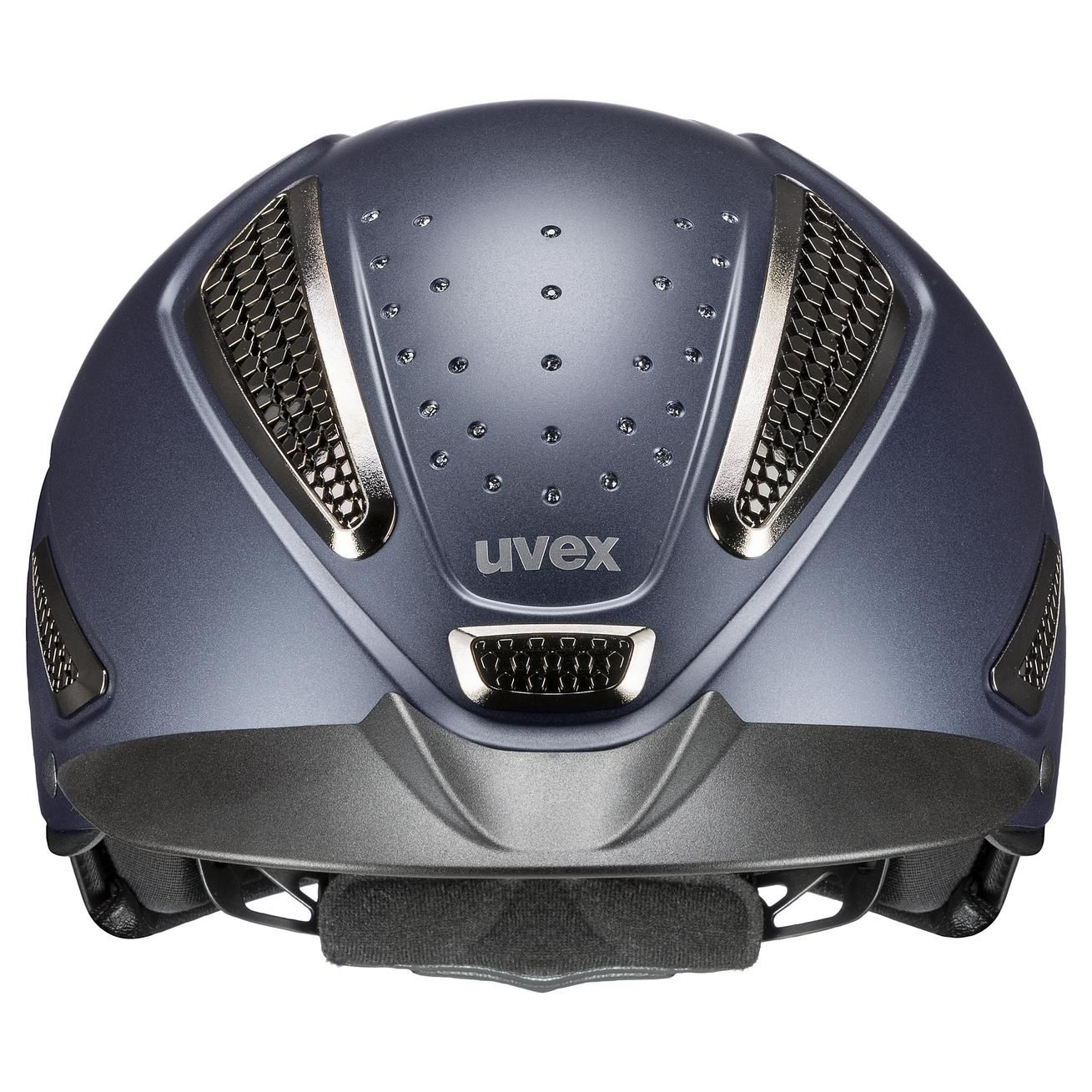 uvex Reithelm perfexxion III grace mat, mit Swarovski Kristallen, 52-55, navy mat