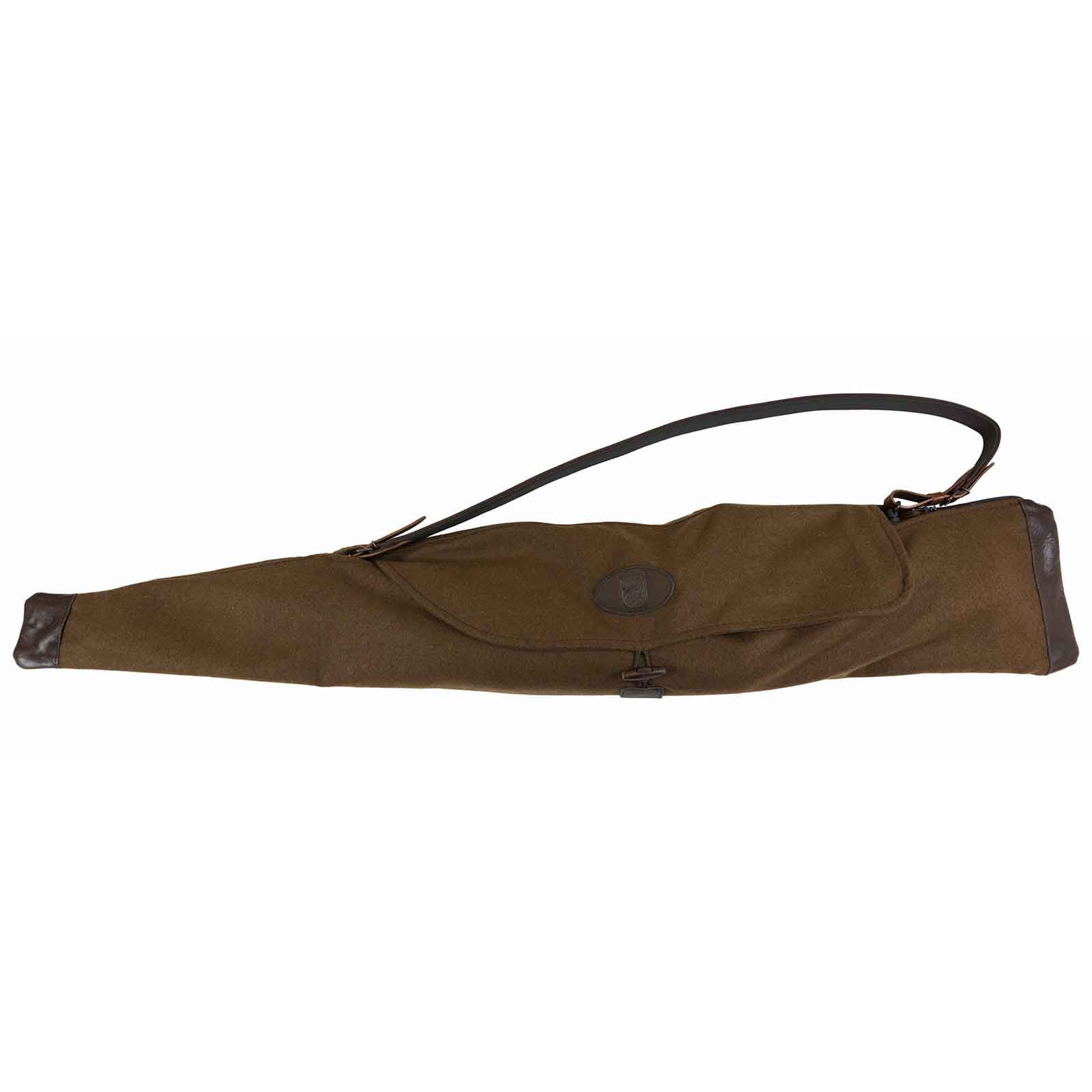 Eurohunt Fodero per fucile da caccia con inserti in pelle 125 cm