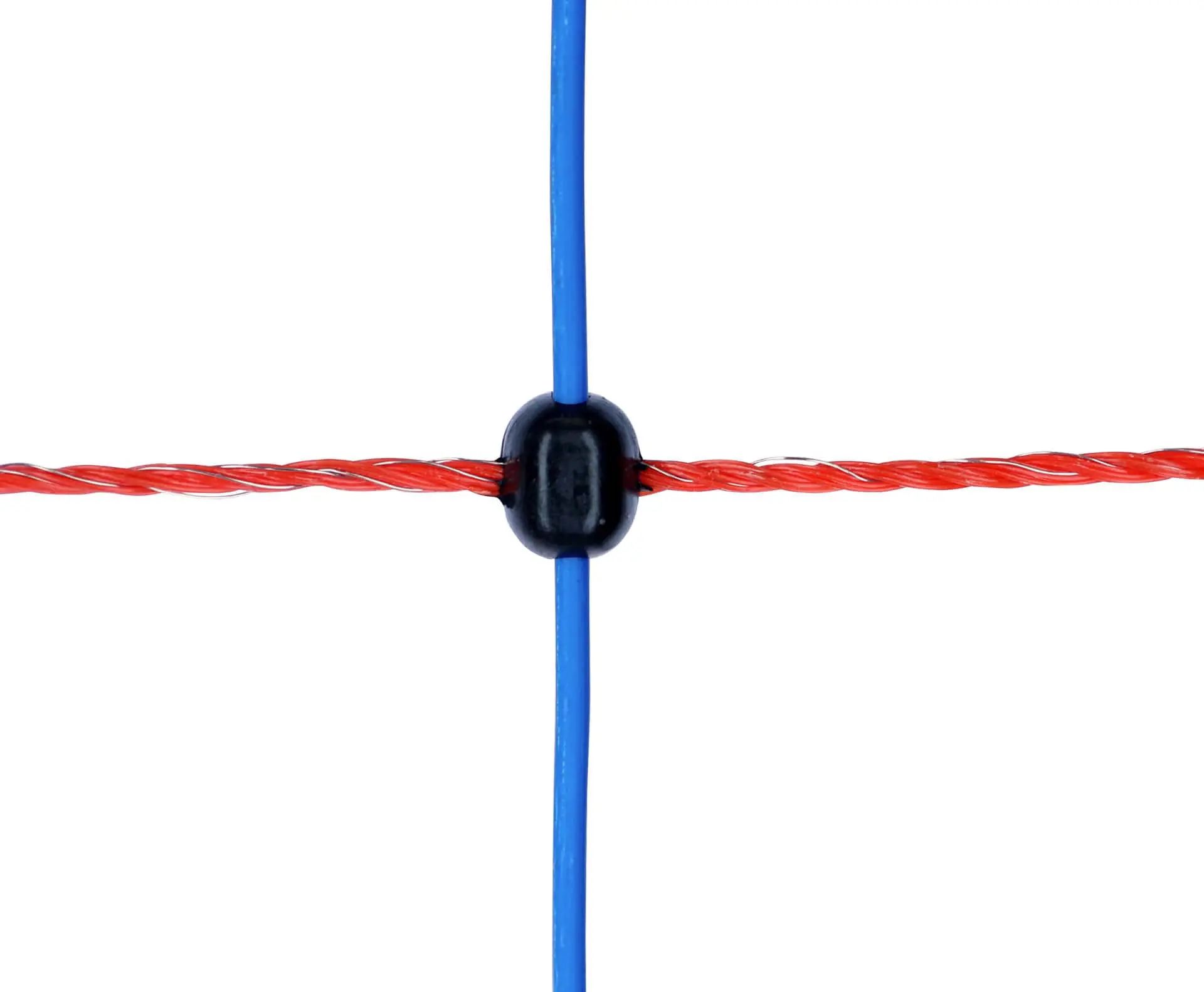 Rete per pecore AKO TitanNet Premium, 50 m x 108 cm, arancione/blu, doppia punta, dettaglio