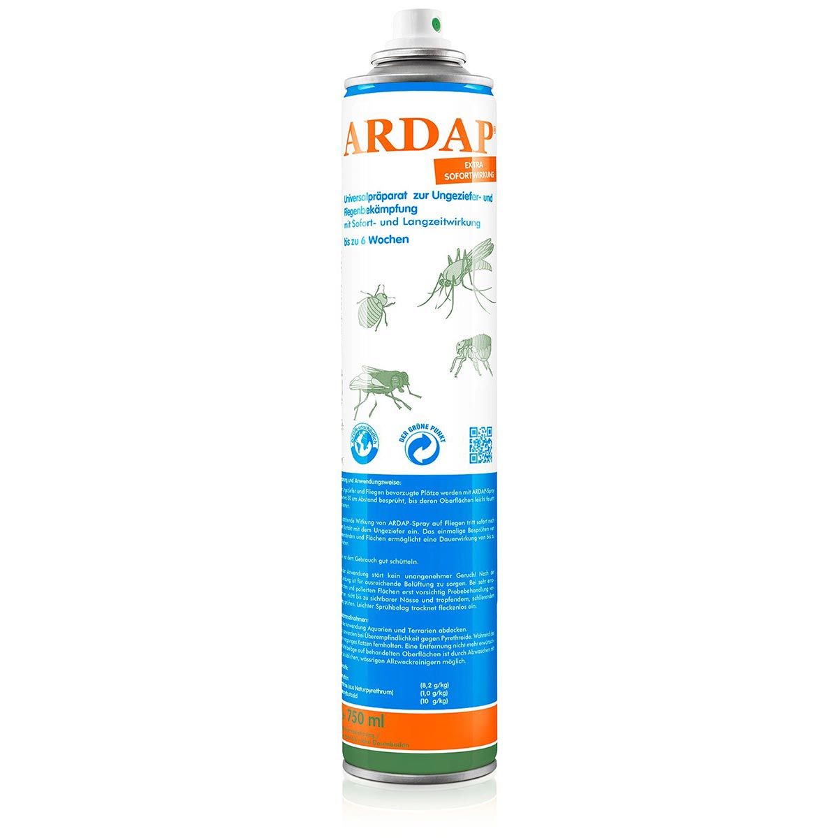 Spray anti-vermines ARDAP 750 ml, produit en vrac