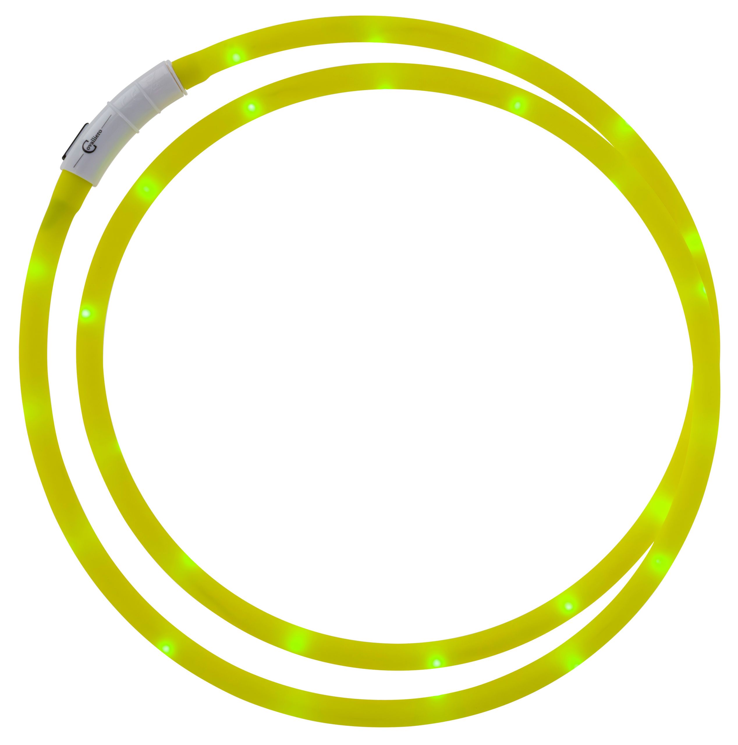 Covalliero Colier Luminos LED pentru Cai, 150 cm, Galben, detaliu