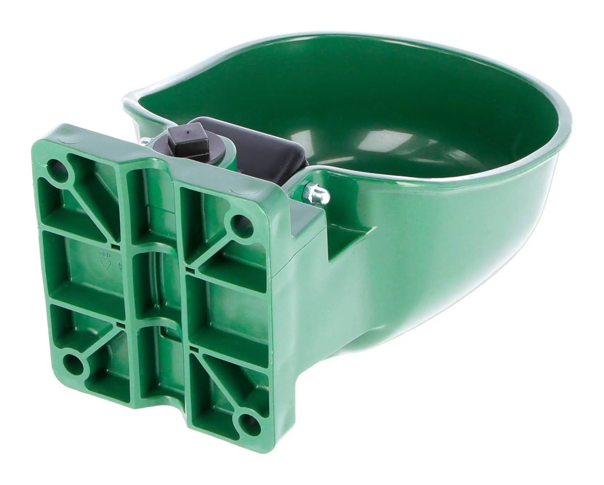 Abreuvoir en plastique Kerbl K50 avec languette verrouillable, olive