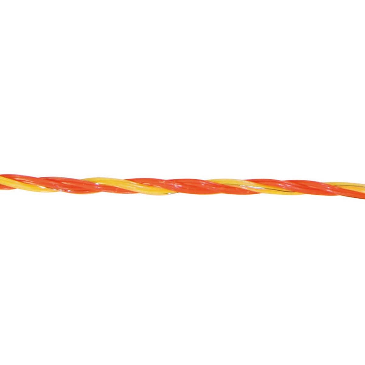 Fil de clôture électrique Agrarzone BASIC 3x0,20 acier inox, jaune-orange 1000 m