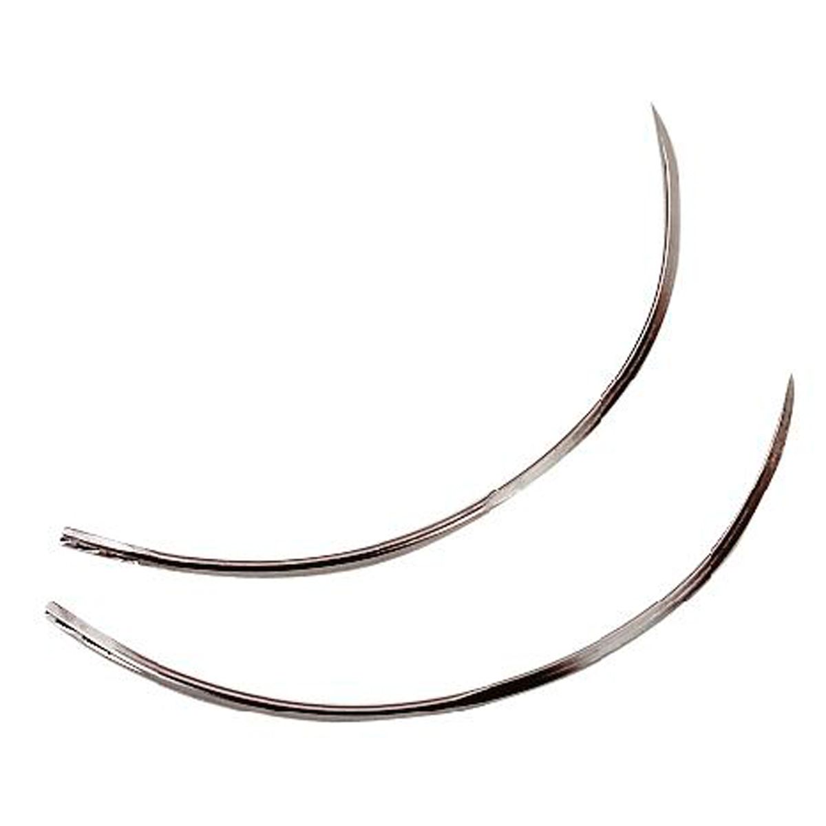 Kerbl aiguilles de suture chirurgicale à œillet à ressort, 12 pièces, taille 2: 75x1,4 mm
