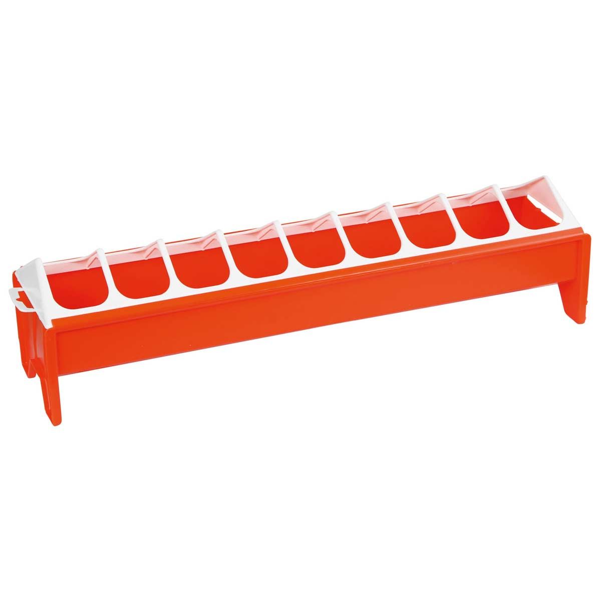 Kerbl Fodertråg för unghöns 50 x 12 cm, plast med galler