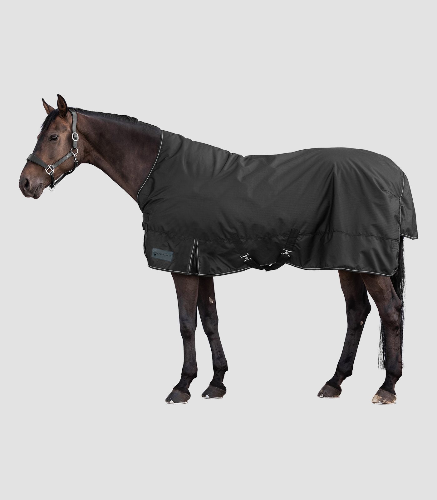 Waldhausen Outdoordecke Nordic High Neck 100 g, 600 Denier, wasserdicht, schwarz