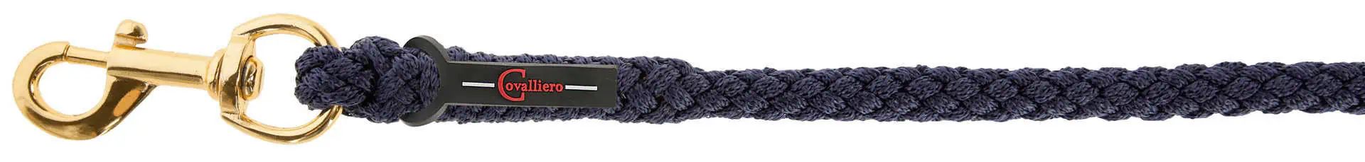 Longe de meneur Covalliero TopLine, bleu marine, mousqueton