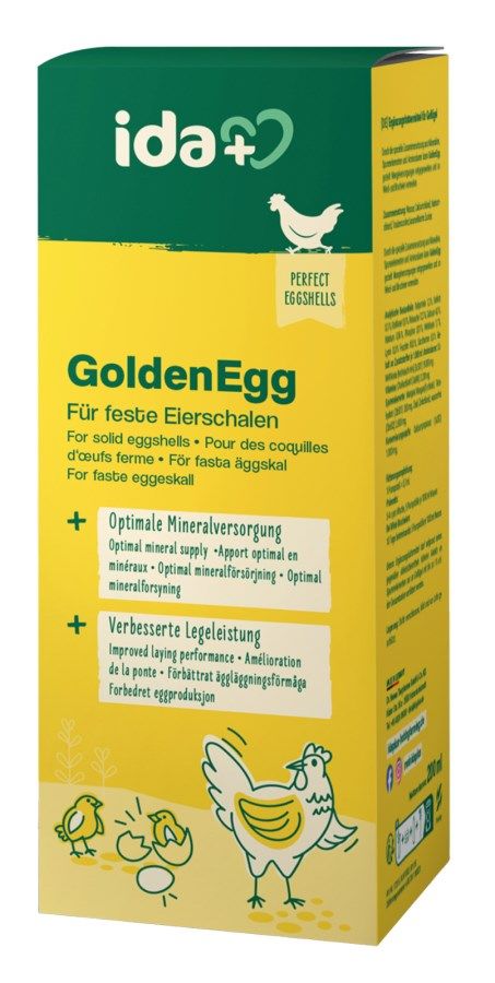 Complément alimentaire pour volaille IdaPlus GoldenEgg 200 ml, vue de face