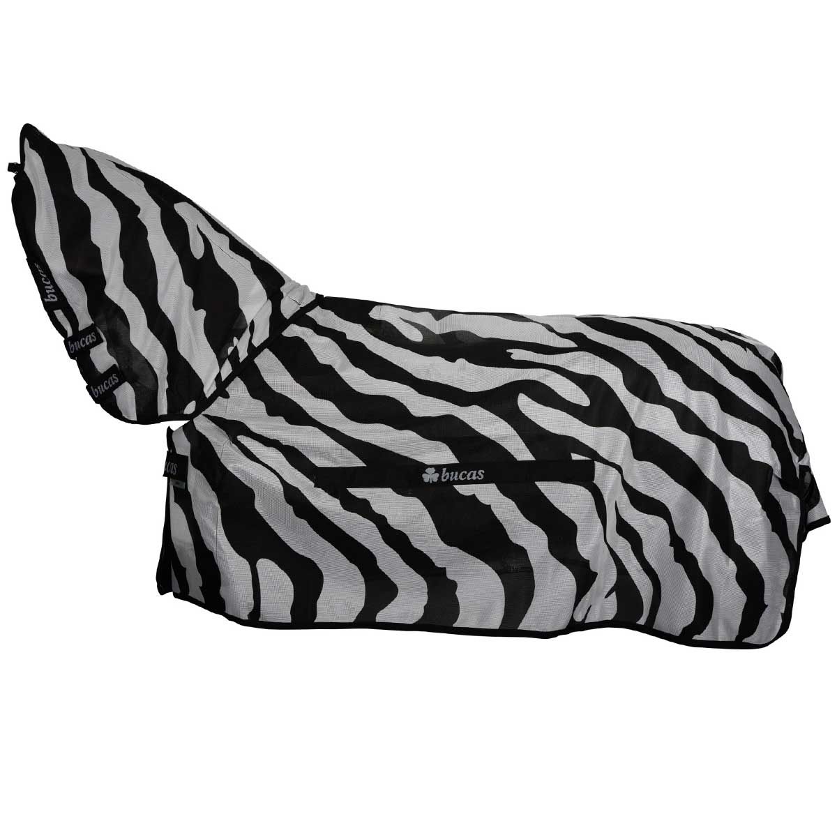 Couverture anti mouches cheval Bucas Buzz-Off Zebra Full-Neck 140
