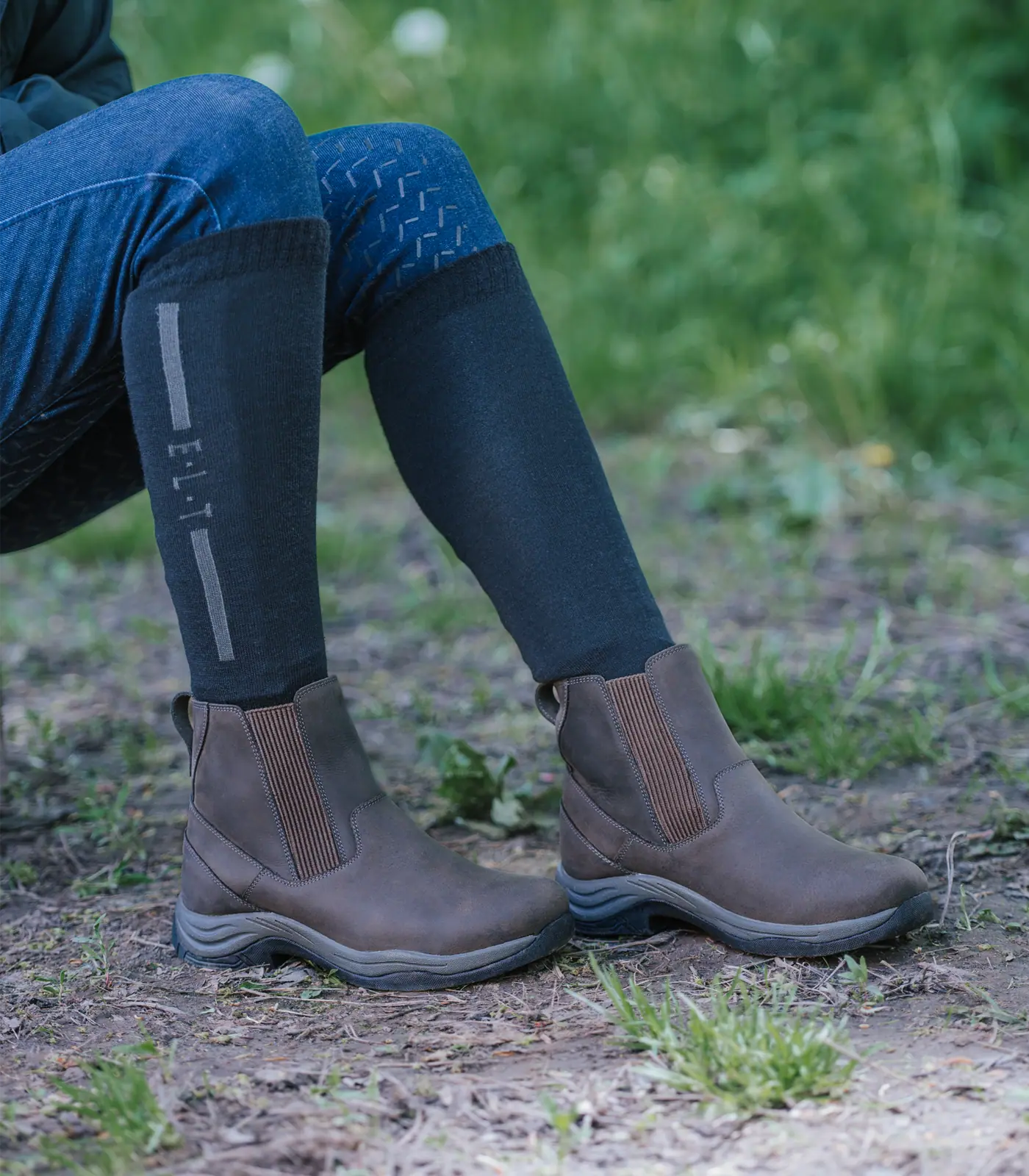 ELT Jodhpurstiefelette Glasgow, wetterfeste Reitstiefelette mit Hydroguard, im Einsatz