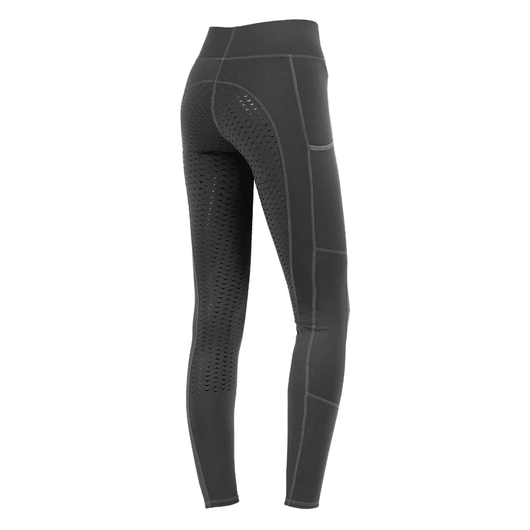 ELT Reitleggings Ella mit Silikon-Vollbesatz, atmungsaktiv, asphalt D34