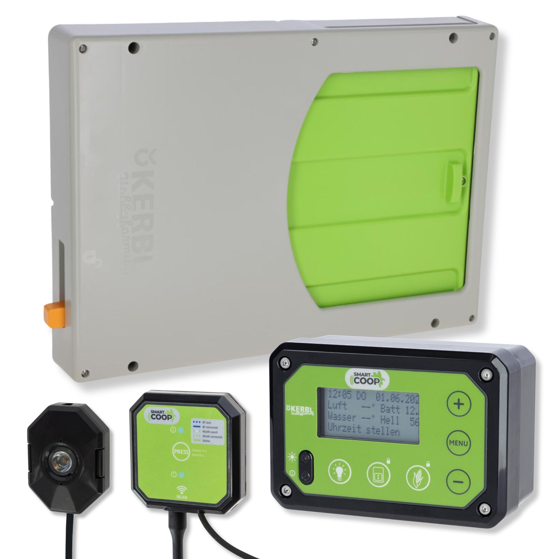 Kerbl SmartCoop Porta Automatica per Pollaio WLAN Set, set