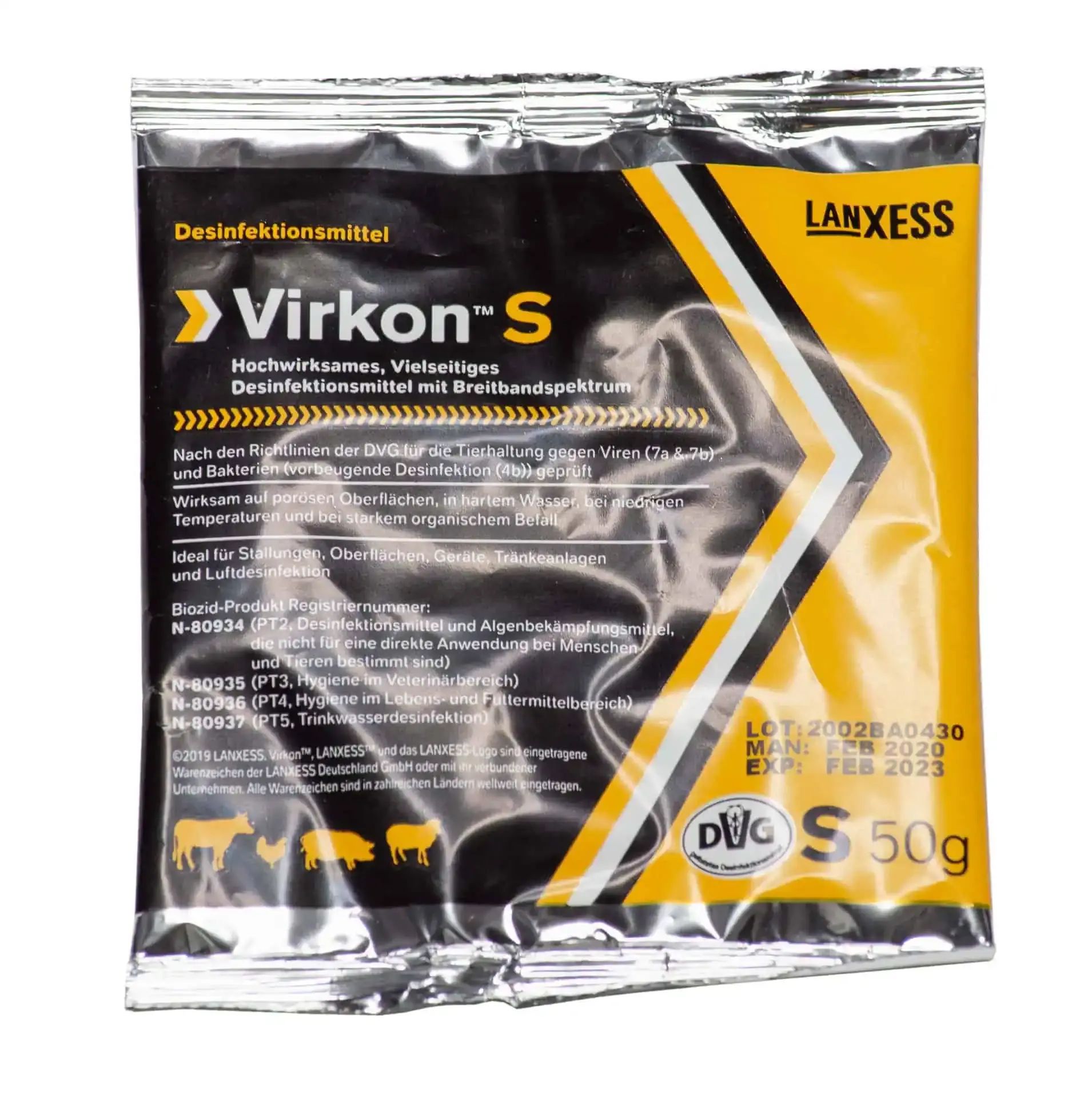 Kit de désinfection ASP, MKS, H7N9, emballage