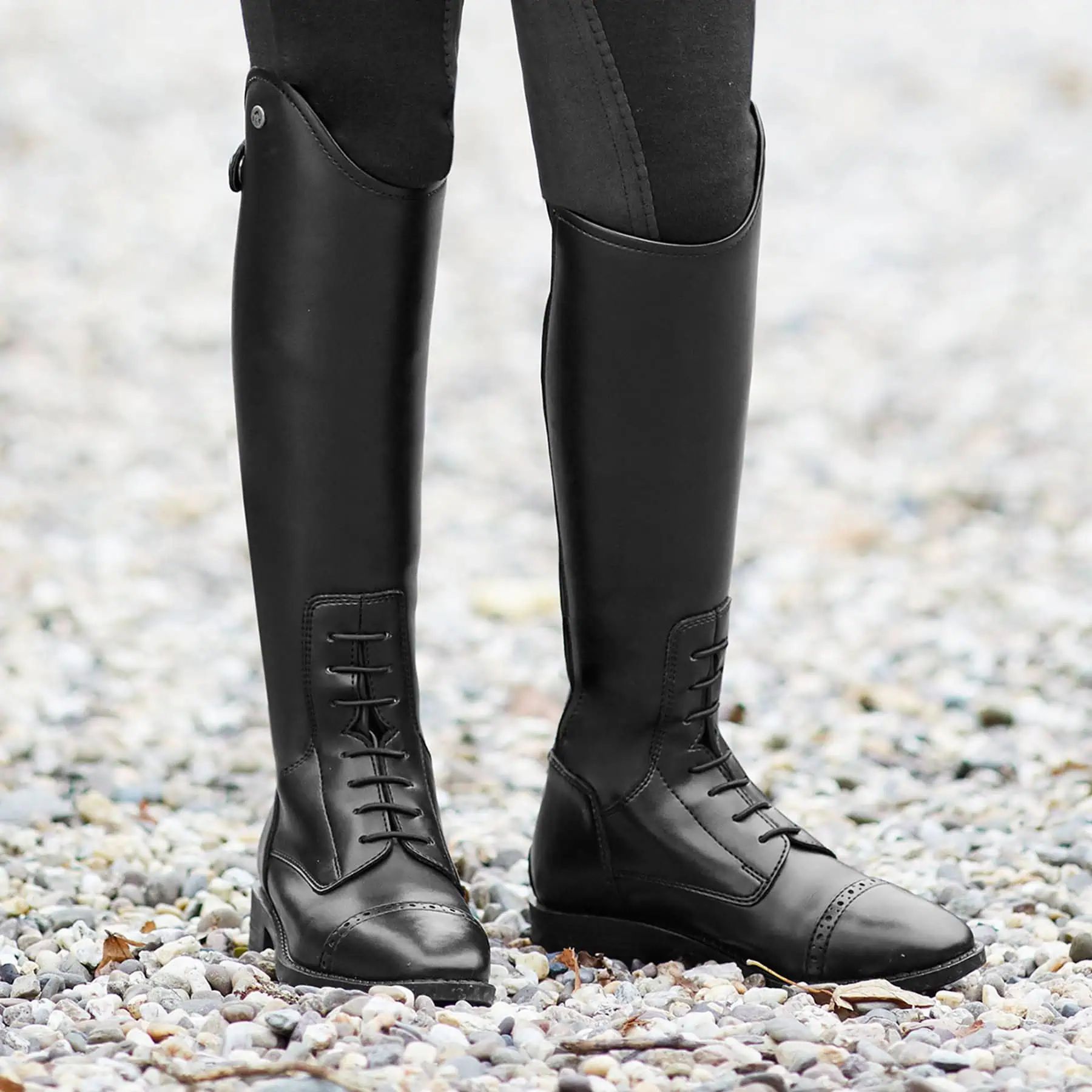 ELT Reitstiefel Portland, eleganter Allrounder mit Glattleder-Optik, Kind schwarz 31