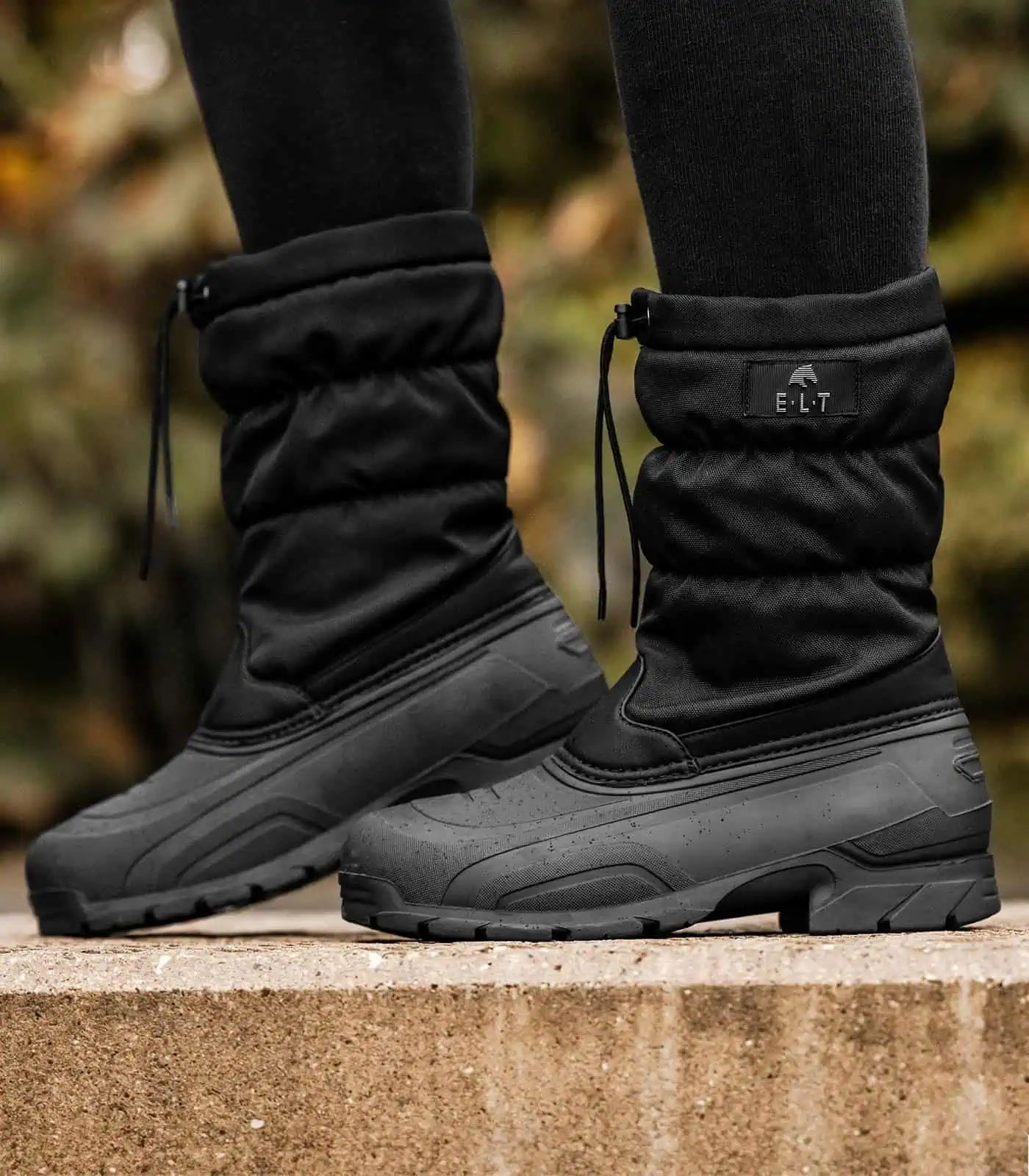 ELT Thermostiefel Calgary, halbhoher Winterstiefel für Reiter, schwarz, 39