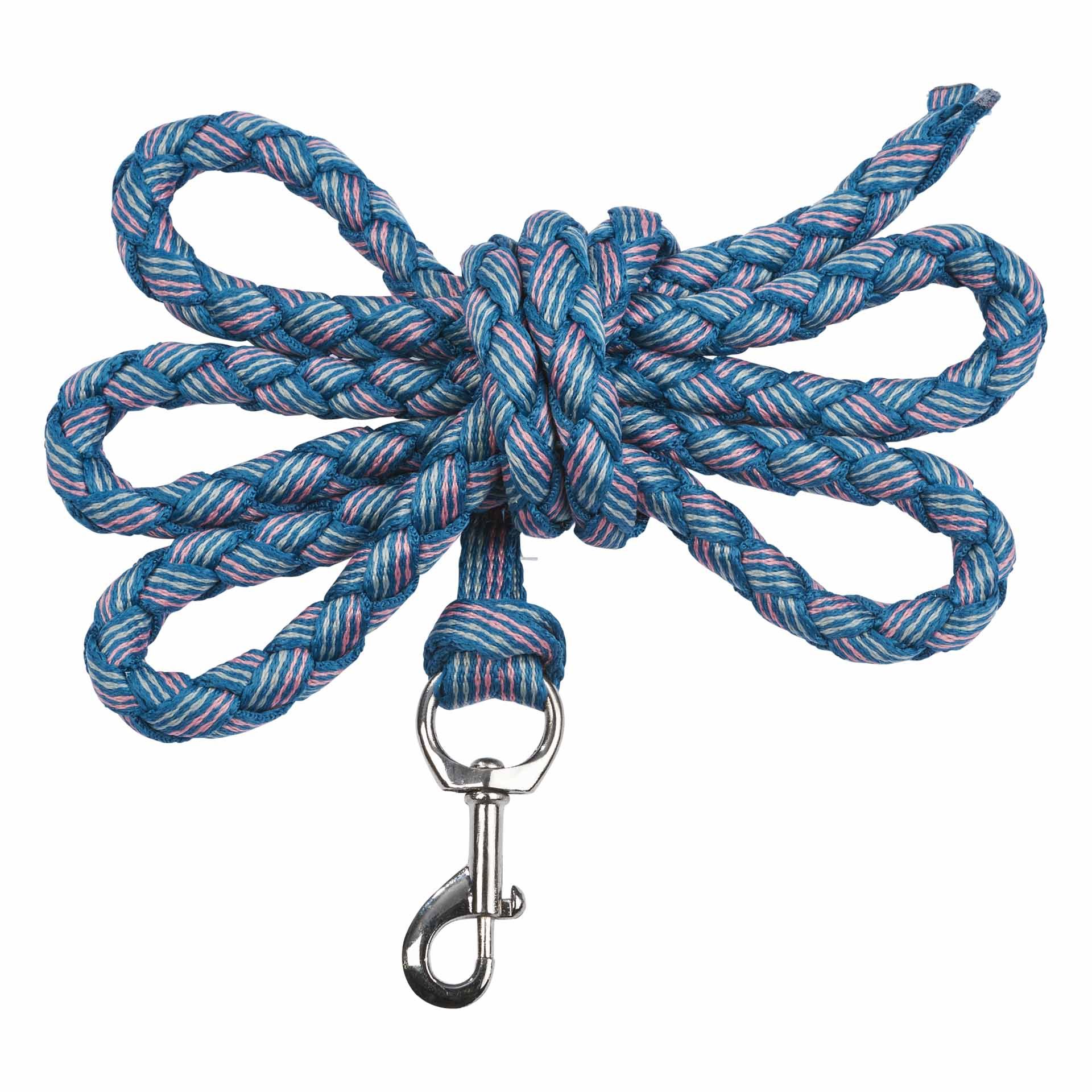 BUSSE Leading Rope SMOOTH Carabiner hook teal green/wild rose/gray