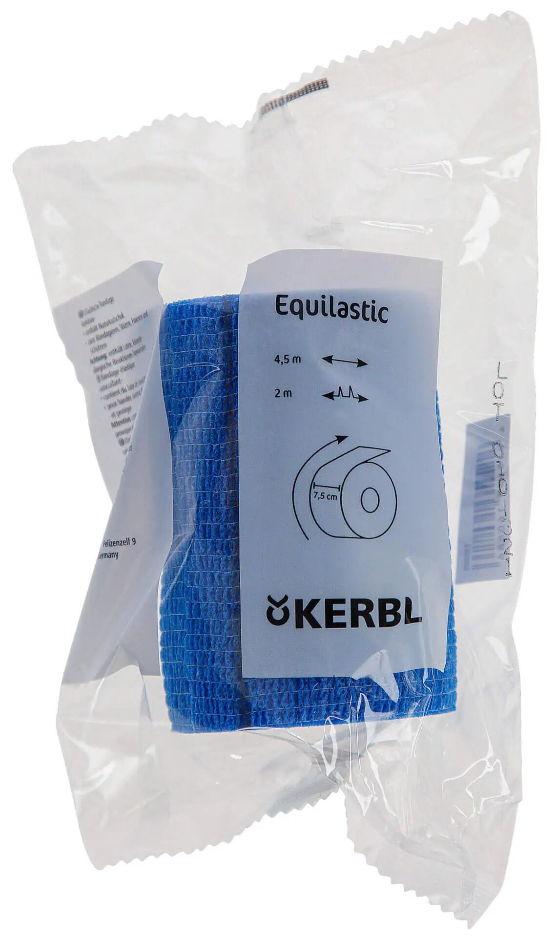 Bandage auto-adhésif Kerbl EquiLastic, bandage toutes saisons, emballage