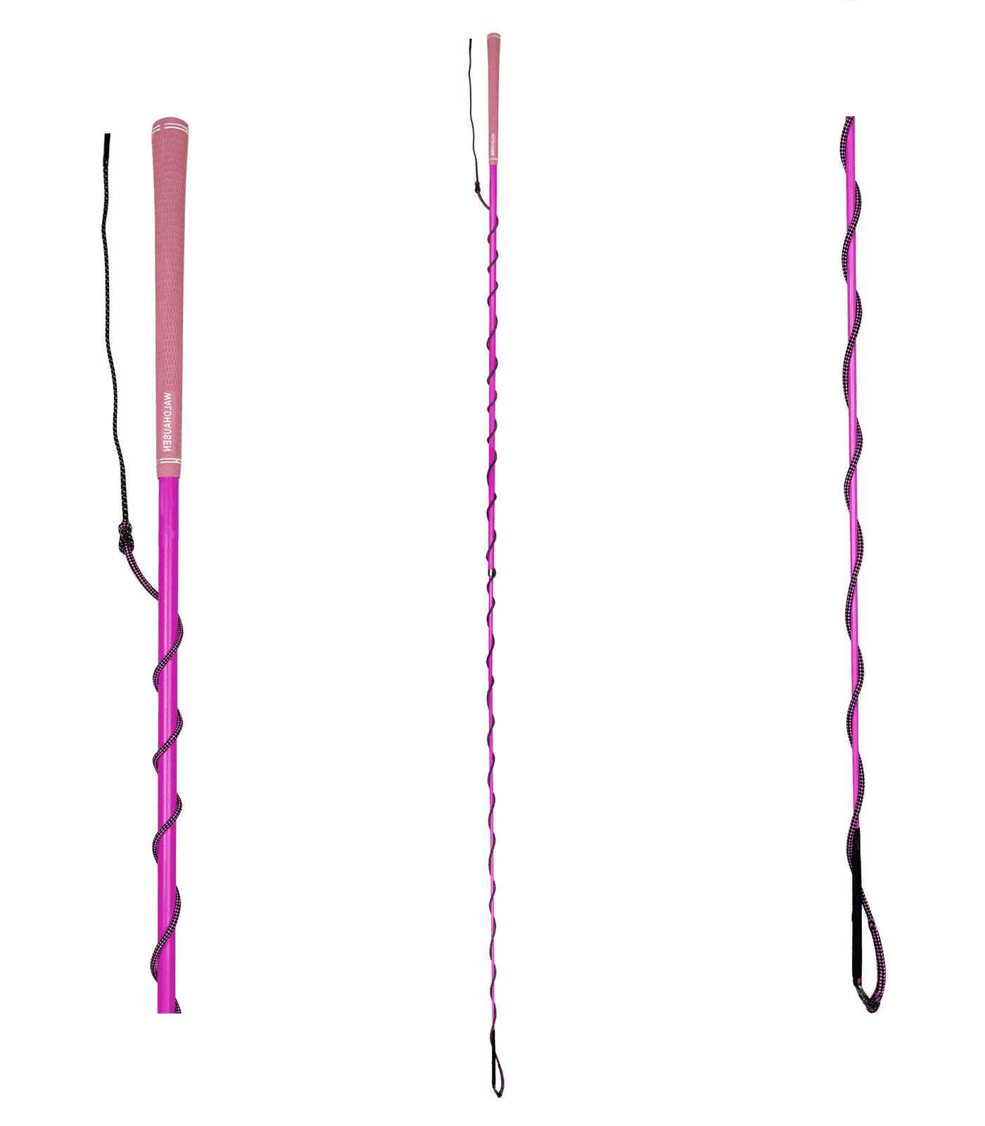 Waldhausen Chambrière télescopique à poignée golf, fibre de carbone, rose fluo