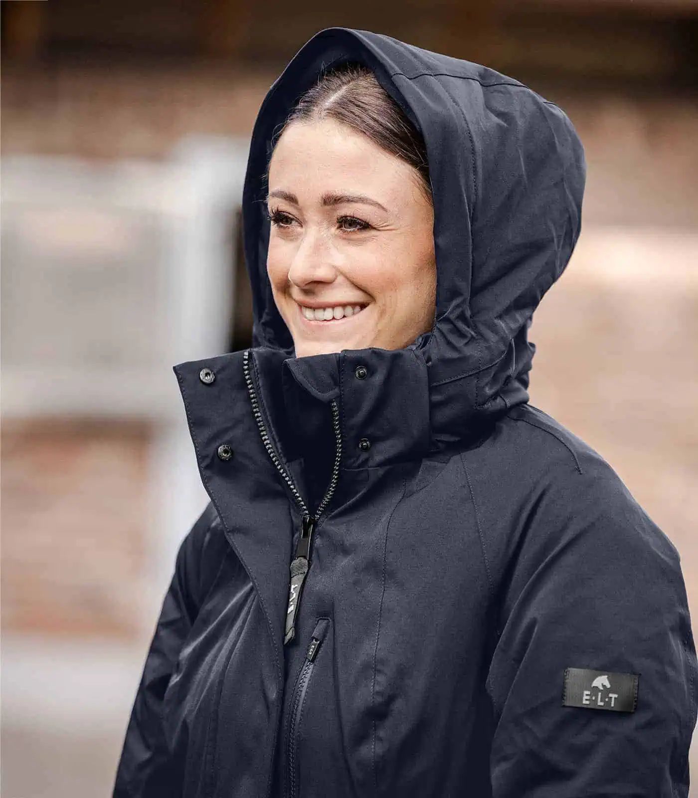 ELT Manteau d'équitation Winter Performance Opal, imperméable, bleu profond XS