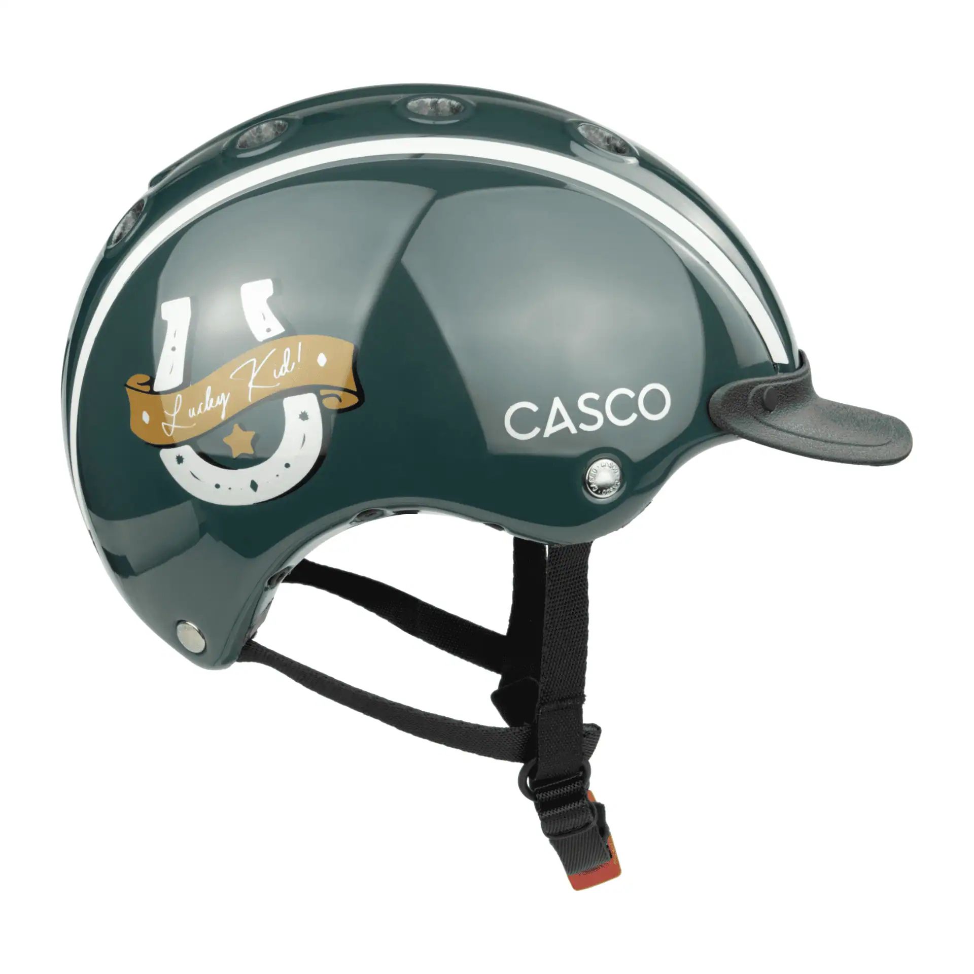 Casco casca de echitatie Nori Iconic Lucky Kid verde S