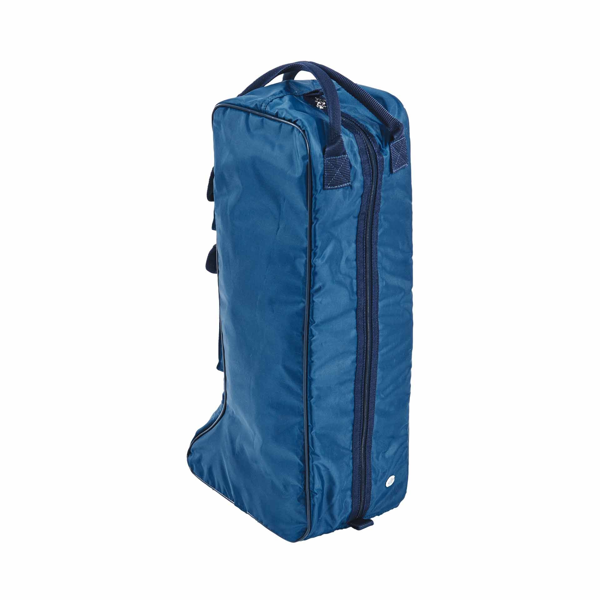 BUSSE Borsa per stivali RIO PRO da equitazione, grigio/blu, vista laterale