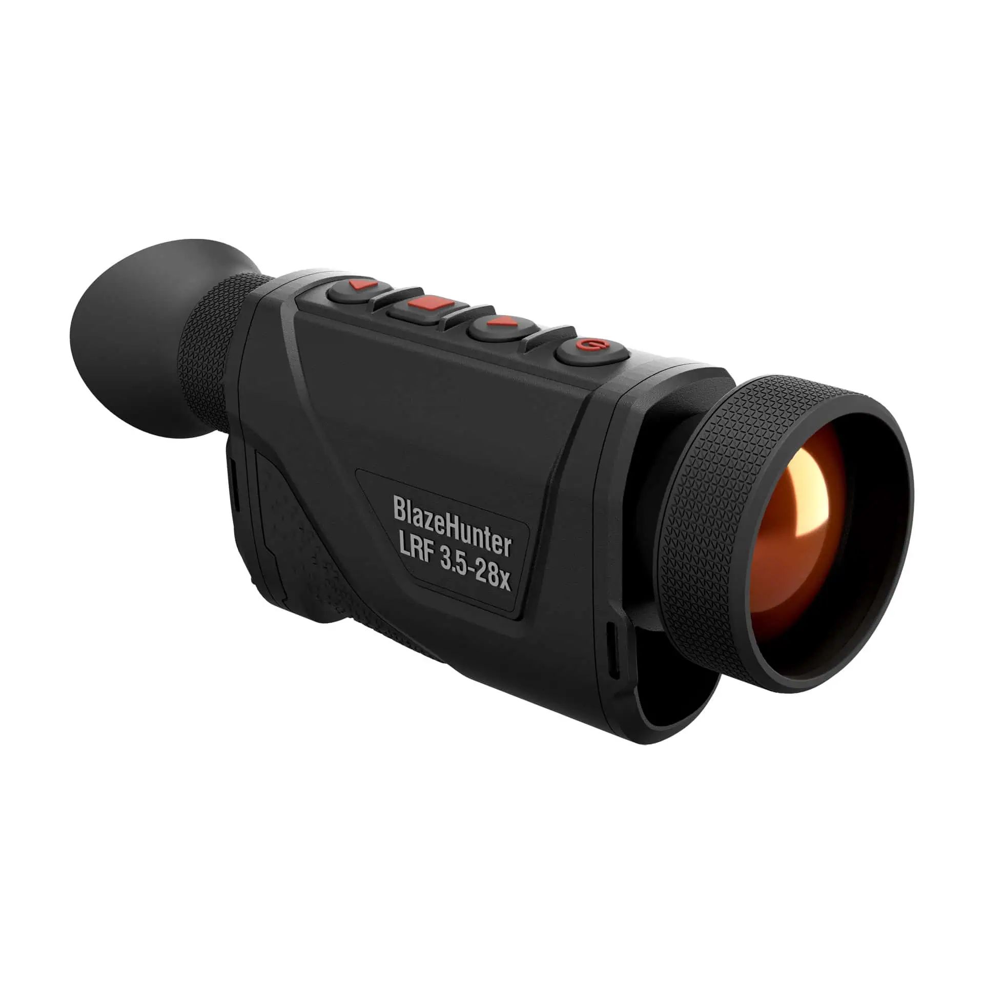 Monoculaire thermique ATN BlazeHunter 650 LRF avec télémètre laser, vue de côté