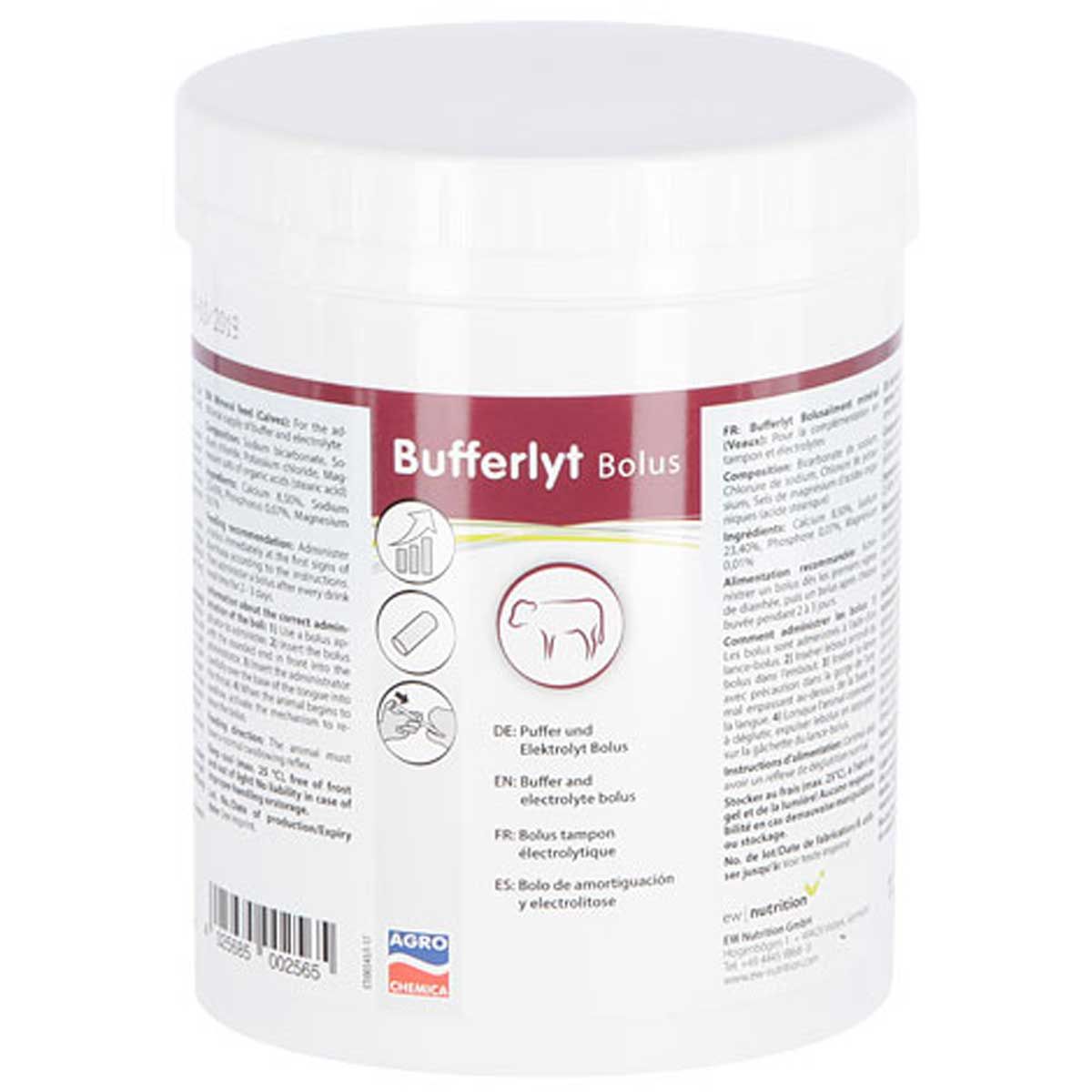 Kerbl Bufferlyt Bolus tampone ed elettroliti per vitelli, etichetta