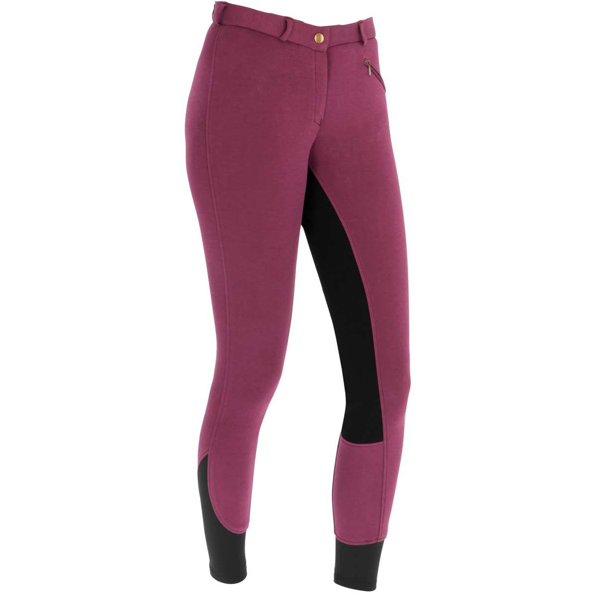 Covalliero Kinderreithose ECONOMIC Vollbesatz Kunstleder, 122 brombeer
