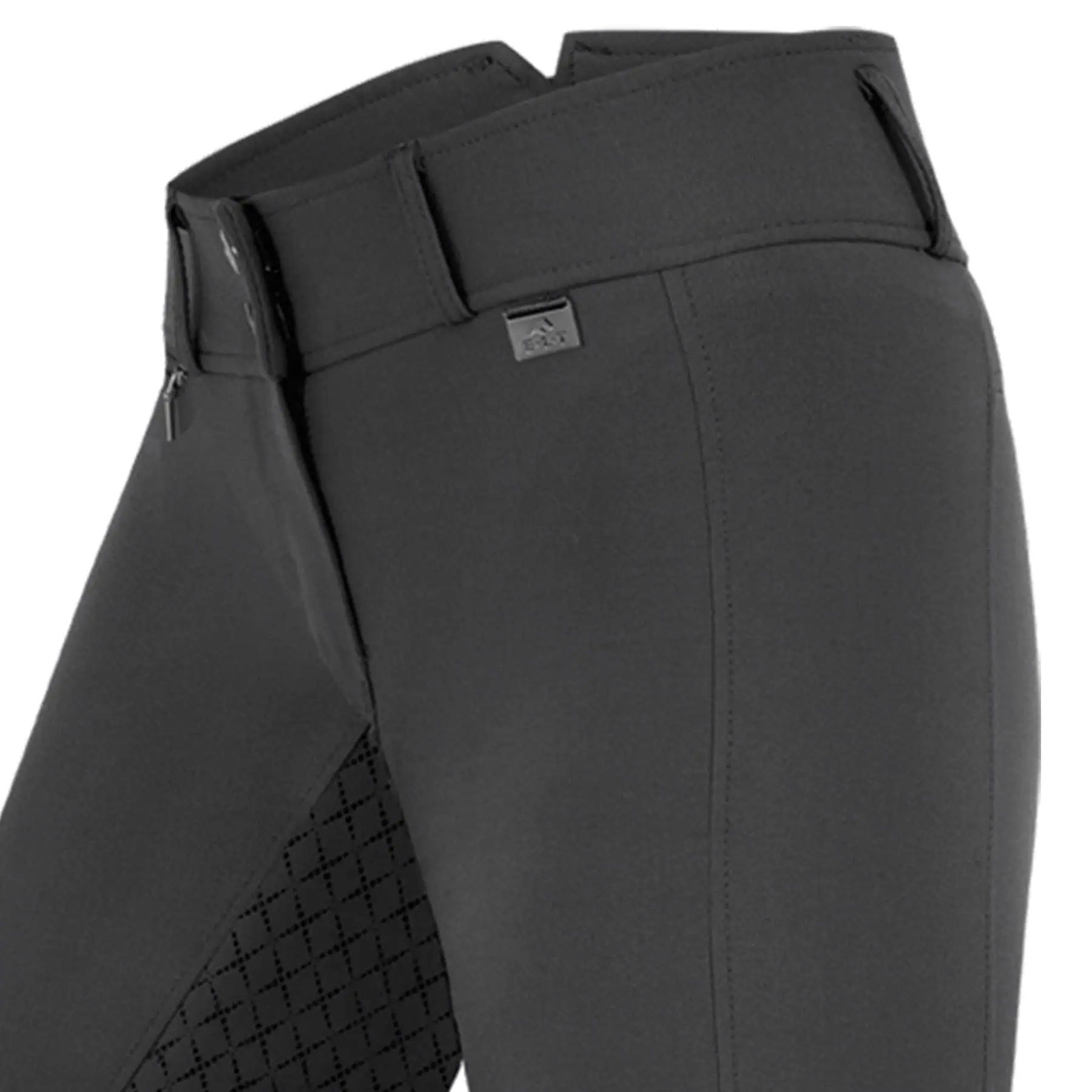Pantalon d'équitation ELT Micro Sport Silicone Taille Haute, Fond Intégral, asphalte, 42