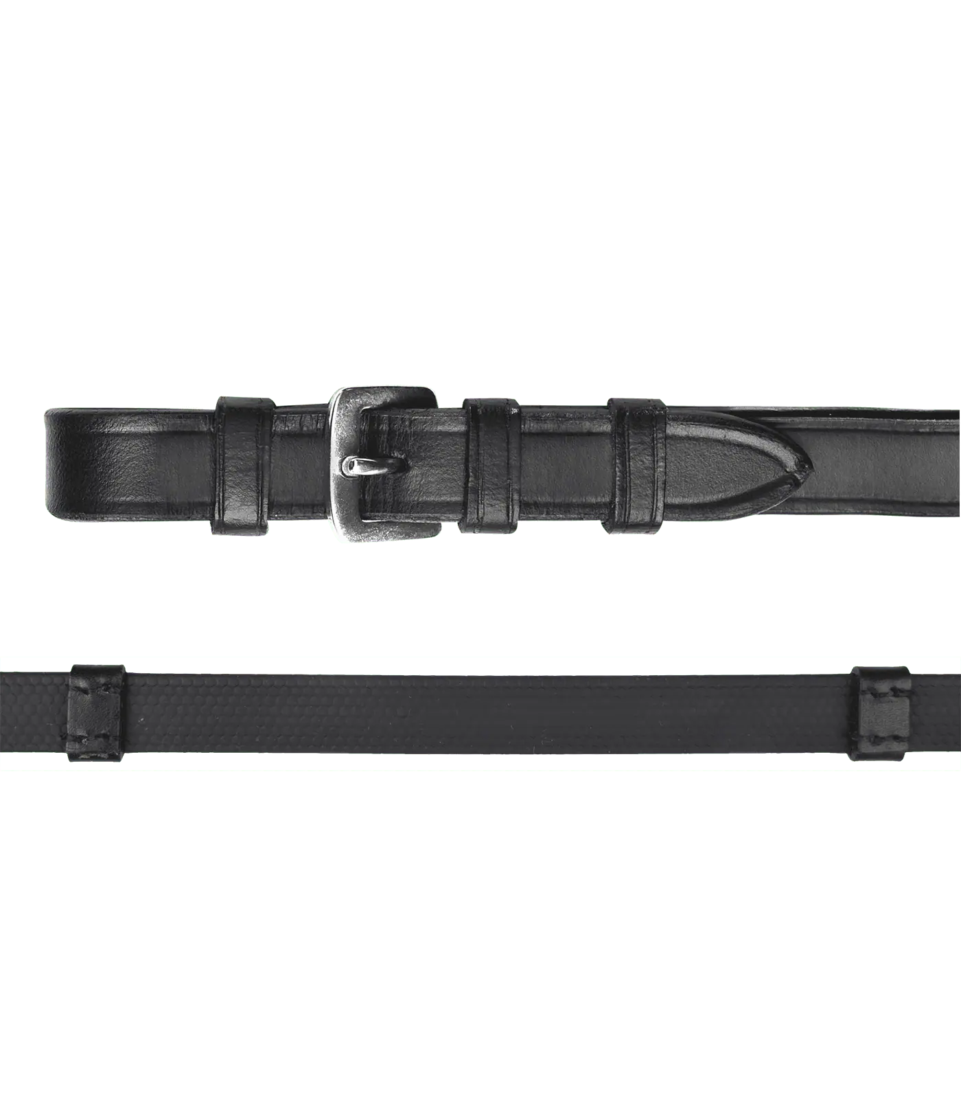 Waldhausen Rubber Reins with stops black Pony