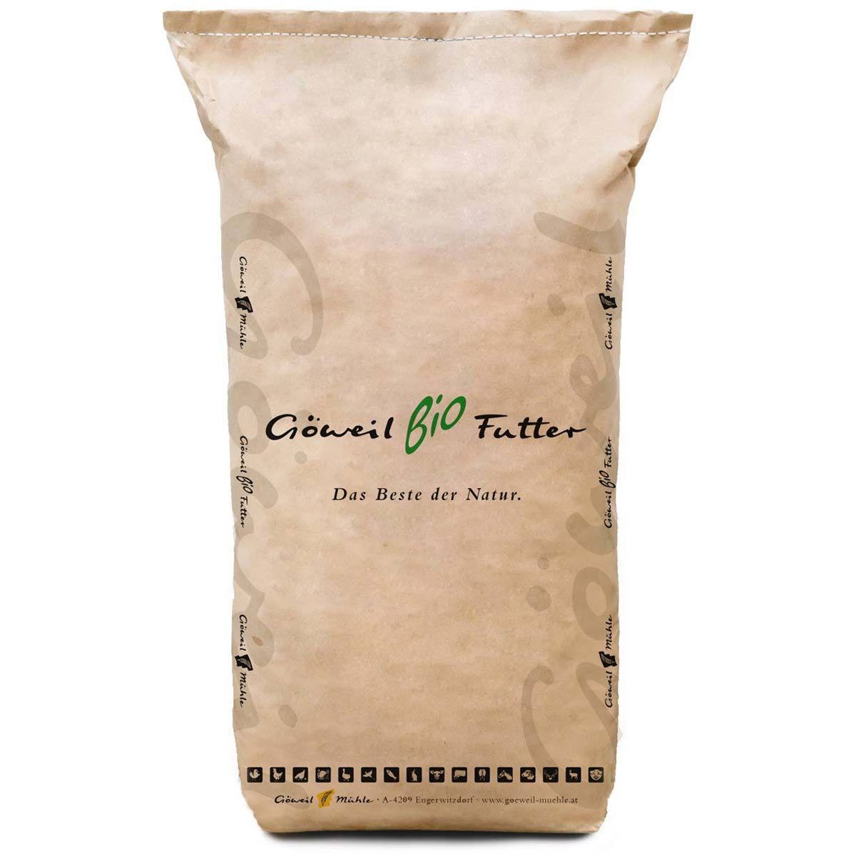 Göweil Ekologisk hästfoderpellets utan havre 30 kg, förpackning