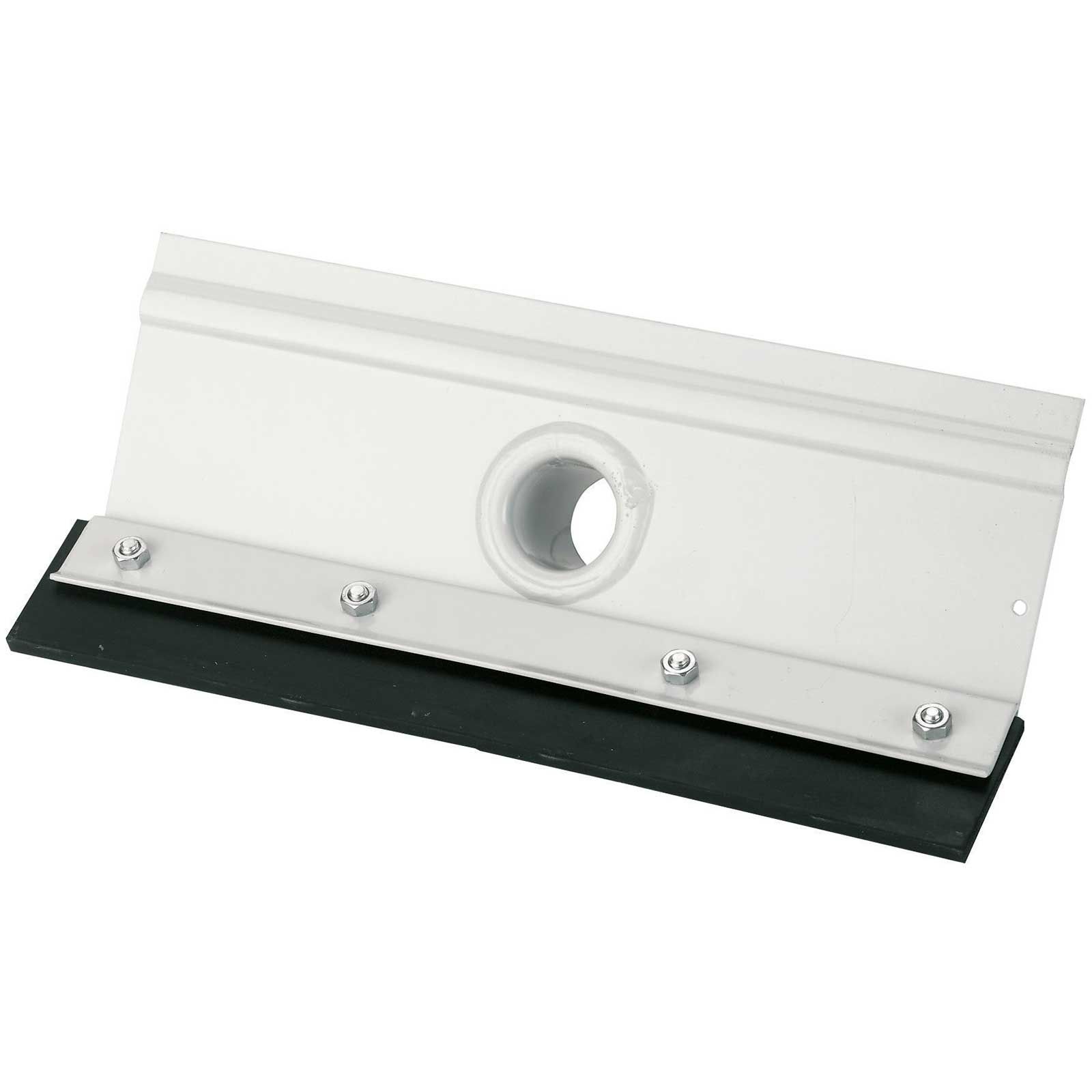 Kerbl Racleur à fumier et lisier en acier, revêtu par poudre, avec caoutchouc renforcé tissu, 30 cm