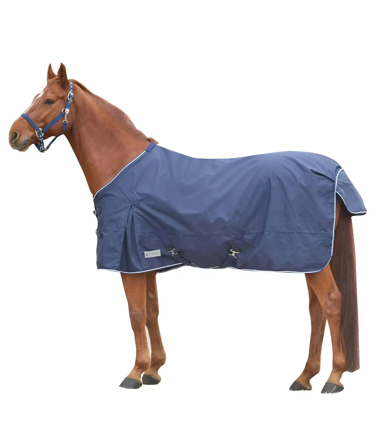 Waldhausen COMFORT esővédő takaró kereszt-hevederrel, éjkék, 135 cm