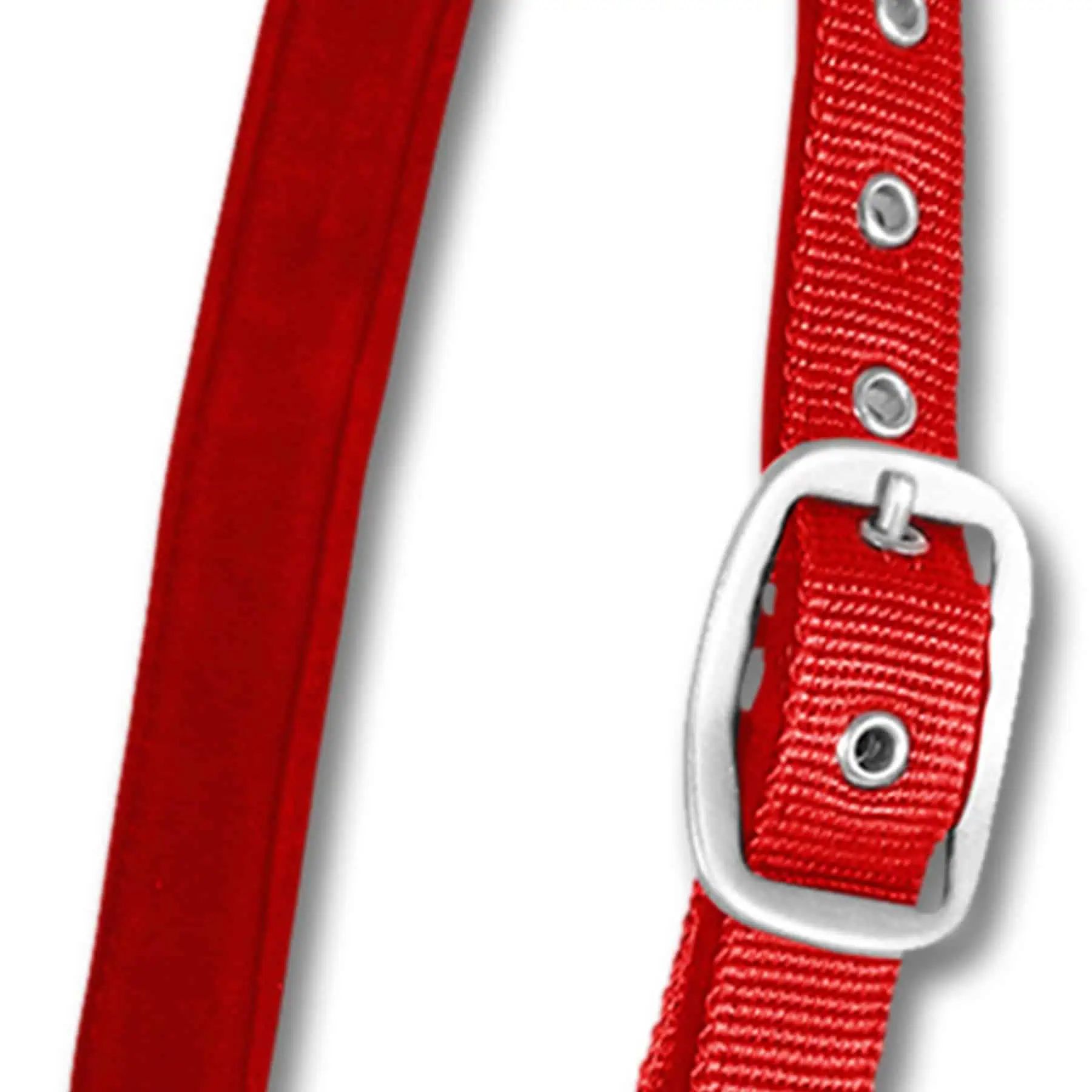 Waldhausen Perlonhalfter Satin, weich unterlegt & verstellbar, FULL, rot