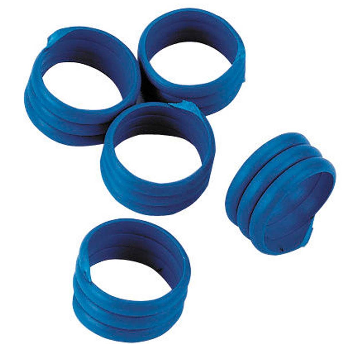 Kerbl Spirál lábgyűrű 12 mm, 100 db, kevert színben, ömlesztett termék
